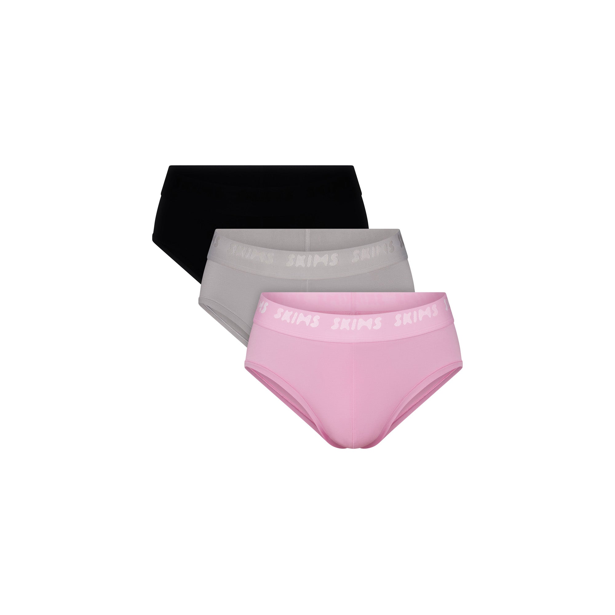 SKIMS STRETCH MENS BRIEF 3-PACK | BUBBLE GUM MIRROR MULTI - Image 9