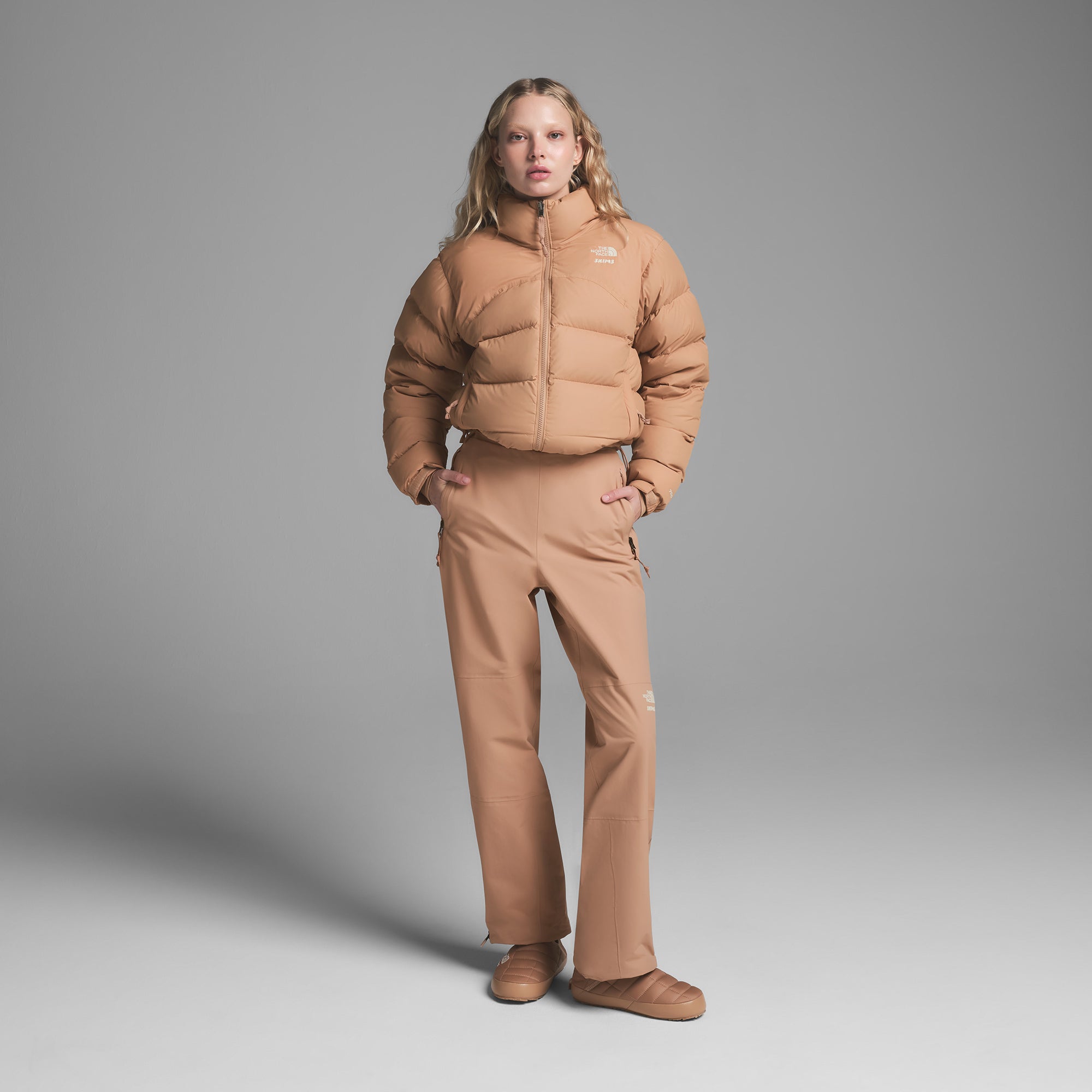 THE NORTH FACE X SKIMS 2000 RETRO NUPTSE JACKET | OCHRE - Image 5