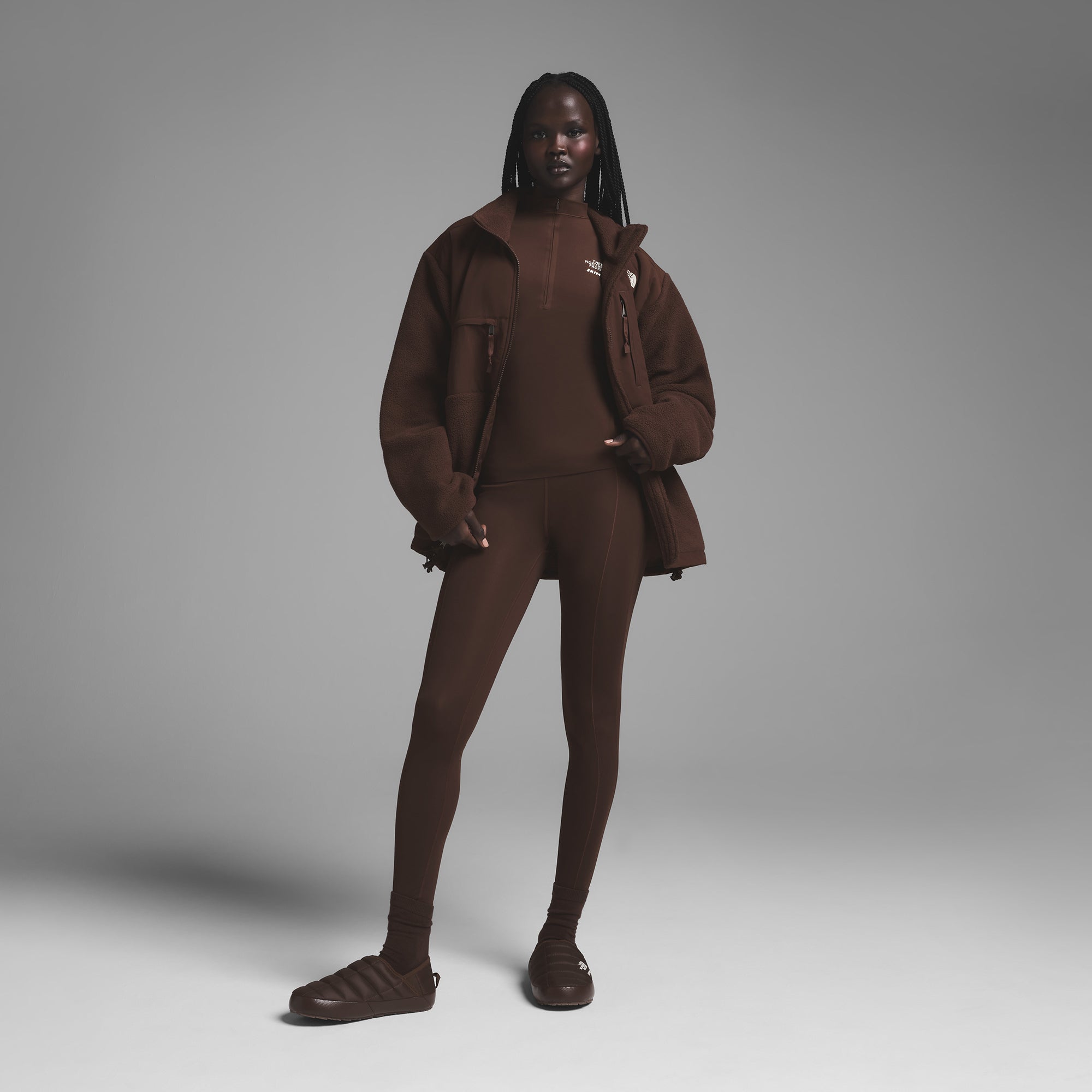 THE NORTH FACE X SKIMS 1995 RETRO DENALI FLEECE JACKET | COCOA - Image 2