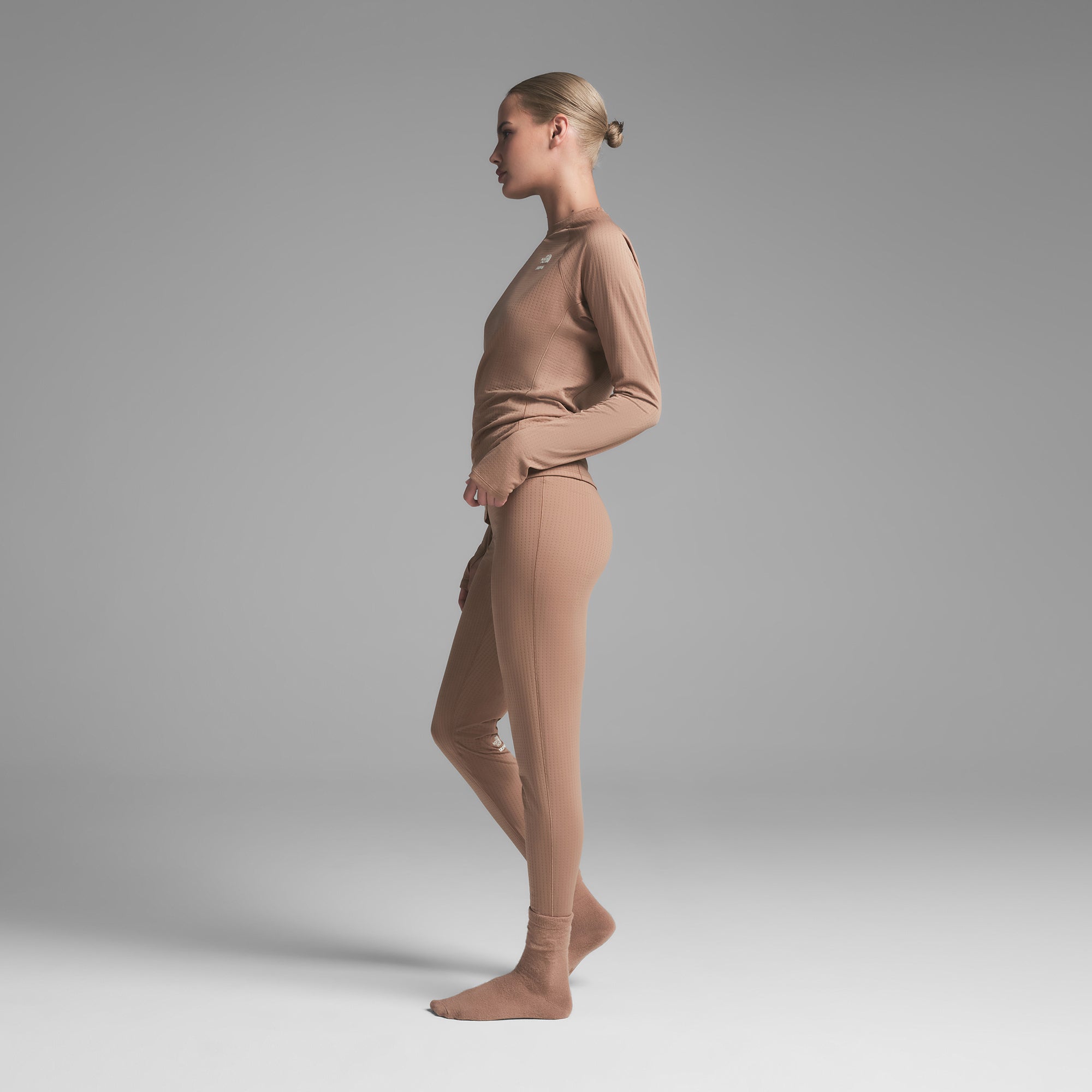 THE NORTH FACE X SKIMS DOTKNIT LONG SLEEVE TOP | SIENNA - Image 3