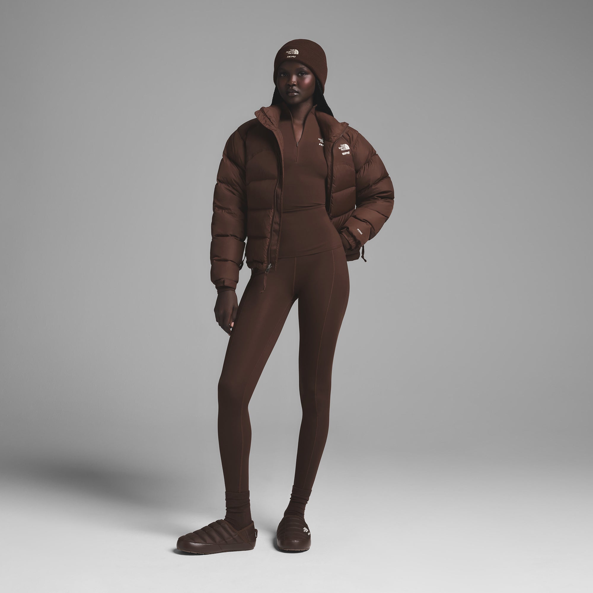 THE NORTH FACE X SKIMS BEANIE | COCOA - Image 2