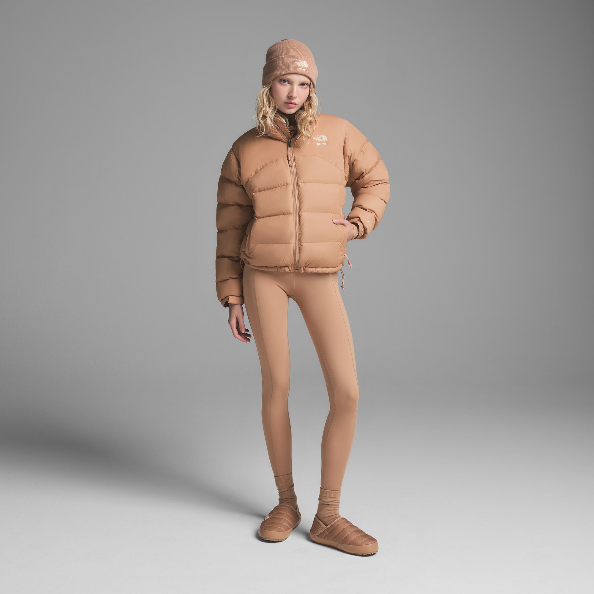 THE NORTH FACE X SKIMS BEANIE | OCHRE - Image 2