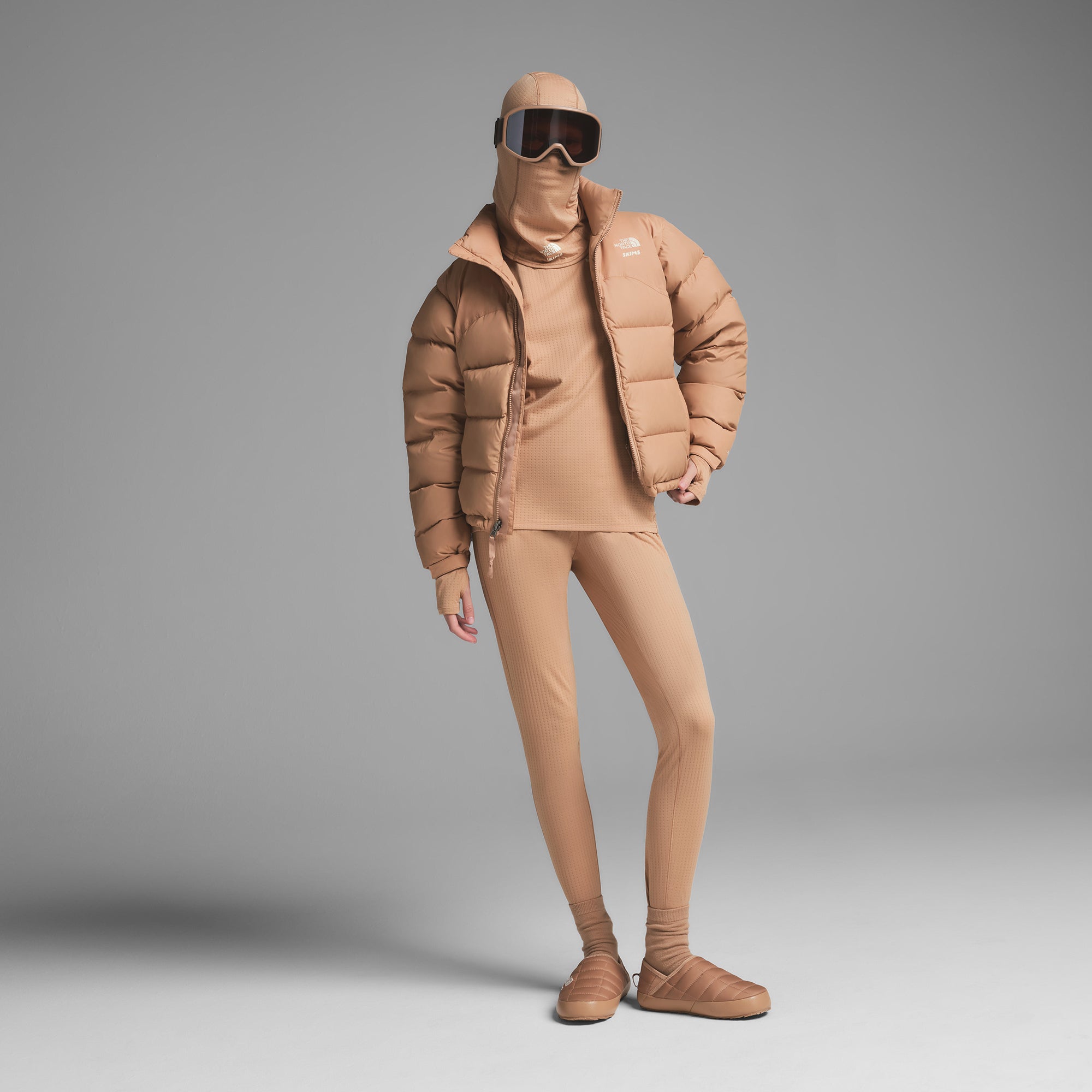 THE NORTH FACE X SKIMS DOTKNIT BALACLAVA | OCHRE - Image 2