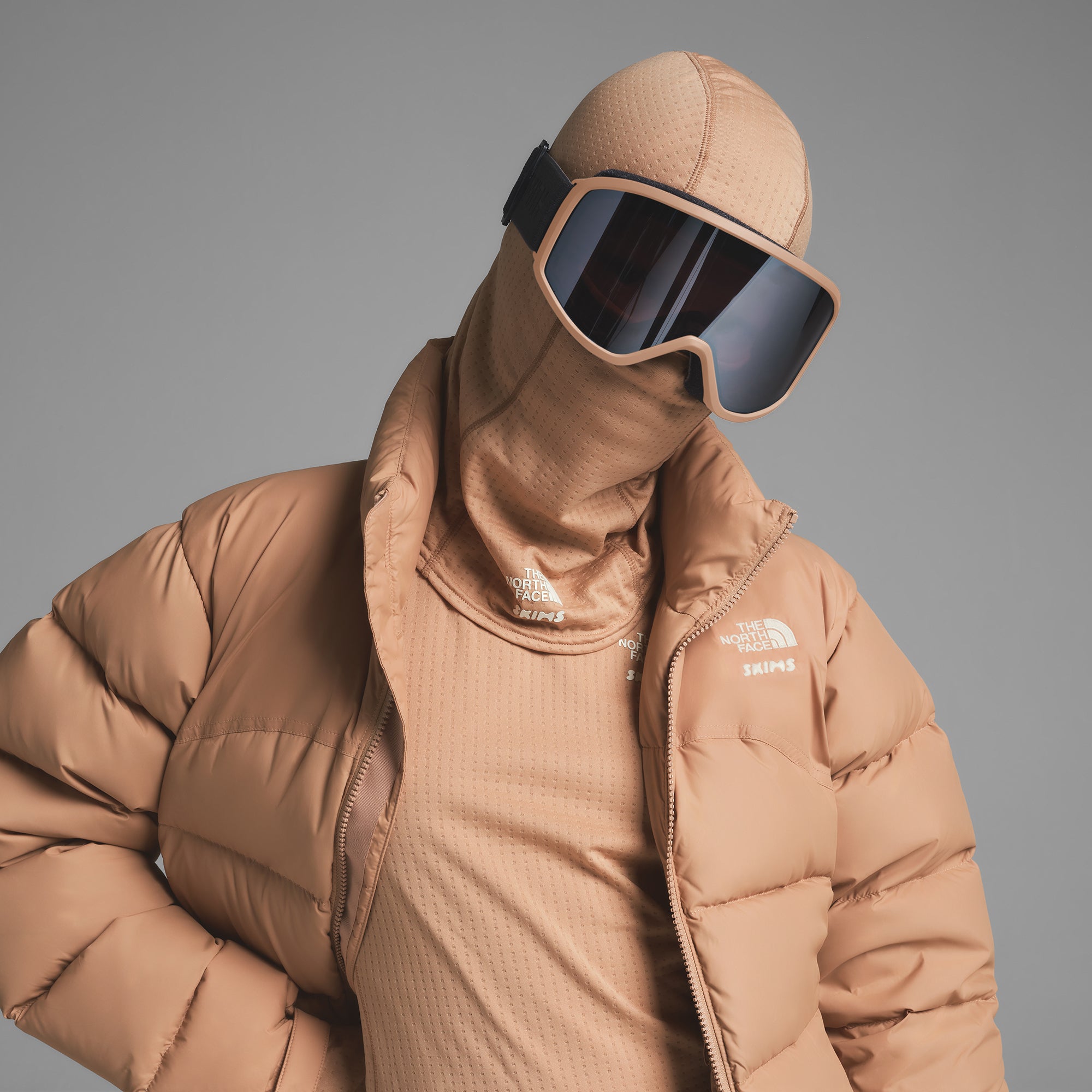 THE NORTH FACE X SKIMS DOTKNIT BALACLAVA | OCHRE