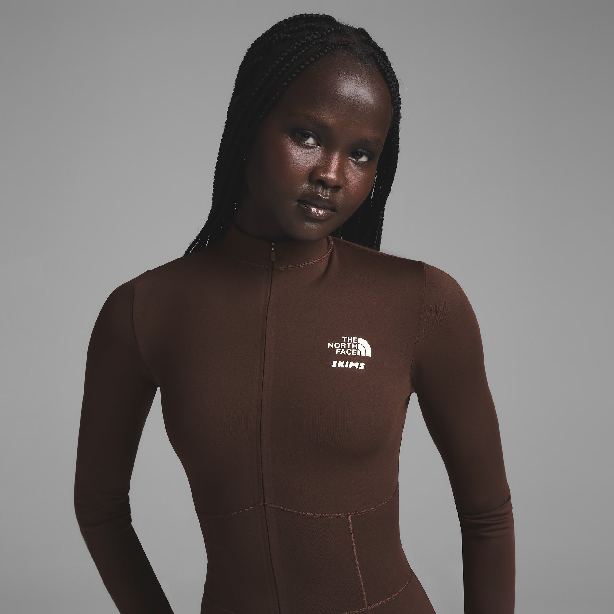 THE NORTH FACE X SKIMS REFINA BODYSUIT | COCOA - Image 2