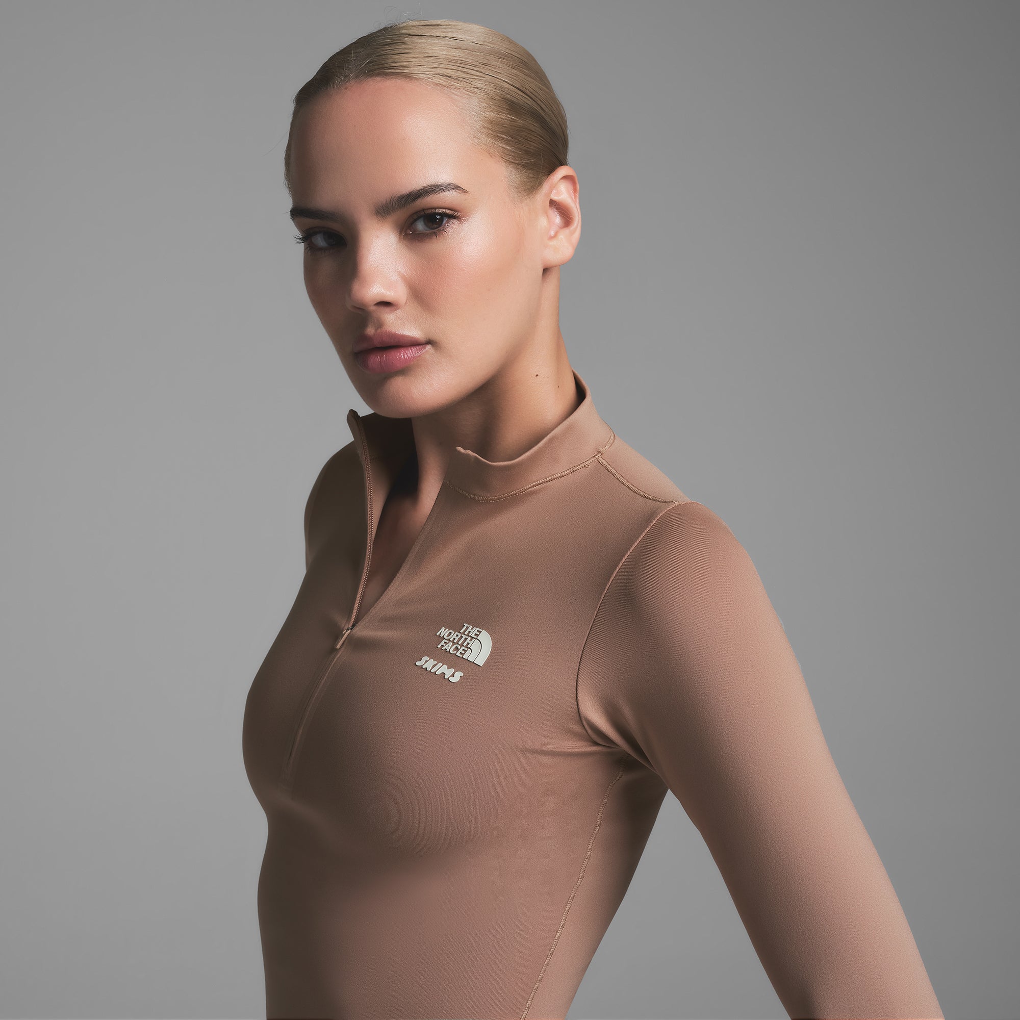 THE NORTH FACE X SKIMS REFINA LONG SLEEVE TOP | SIENNA - Image 3