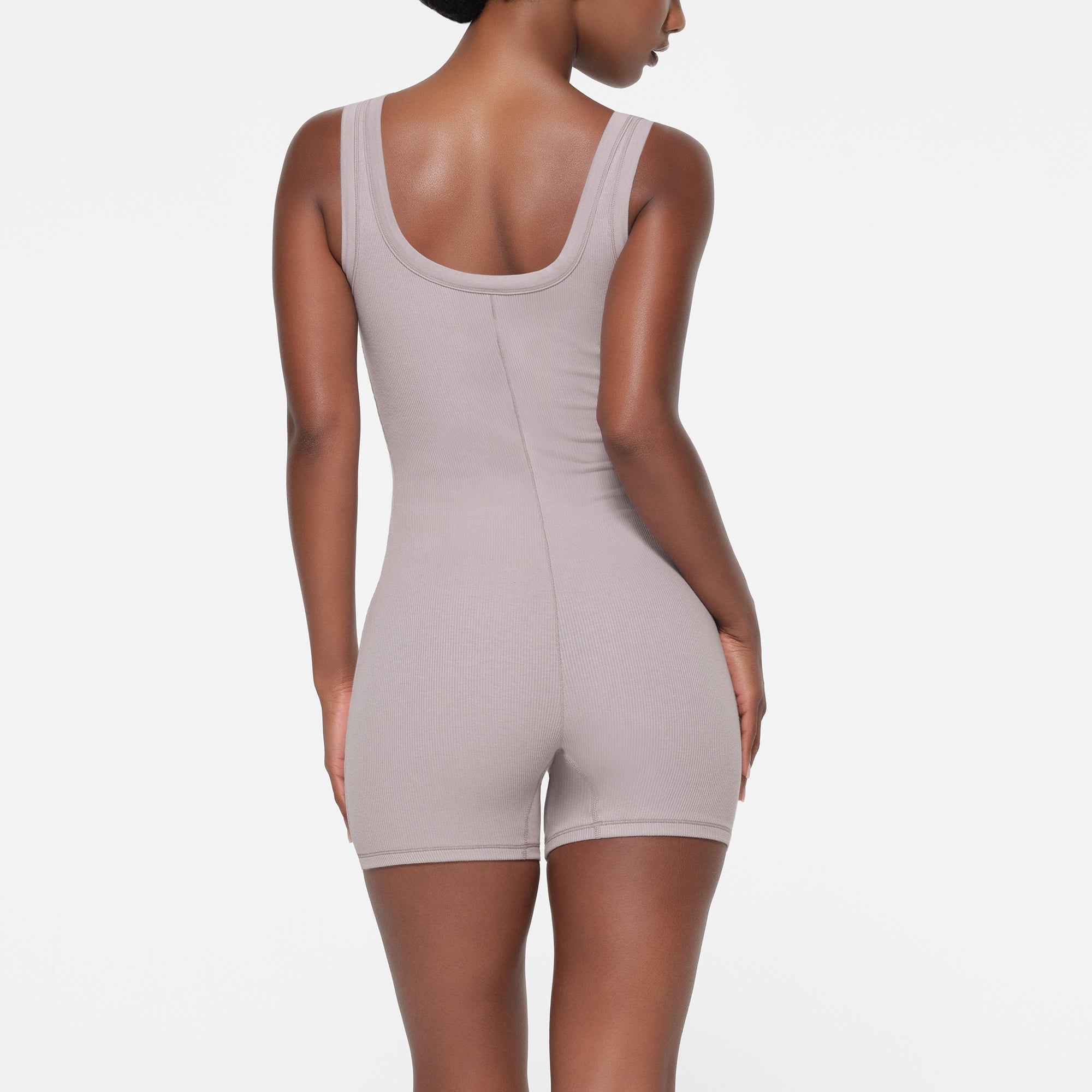 COTTON RIB ONESIE | OYSTER - Image 3