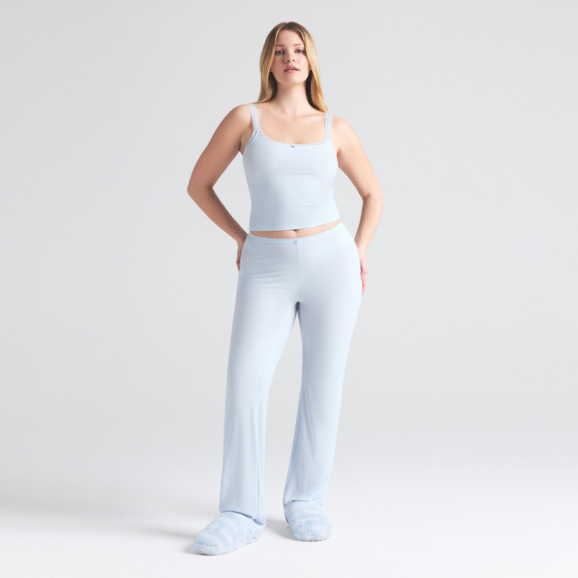 SOFT LOUNGE LACE CAMI | BLUE QUARTZ - Image 2