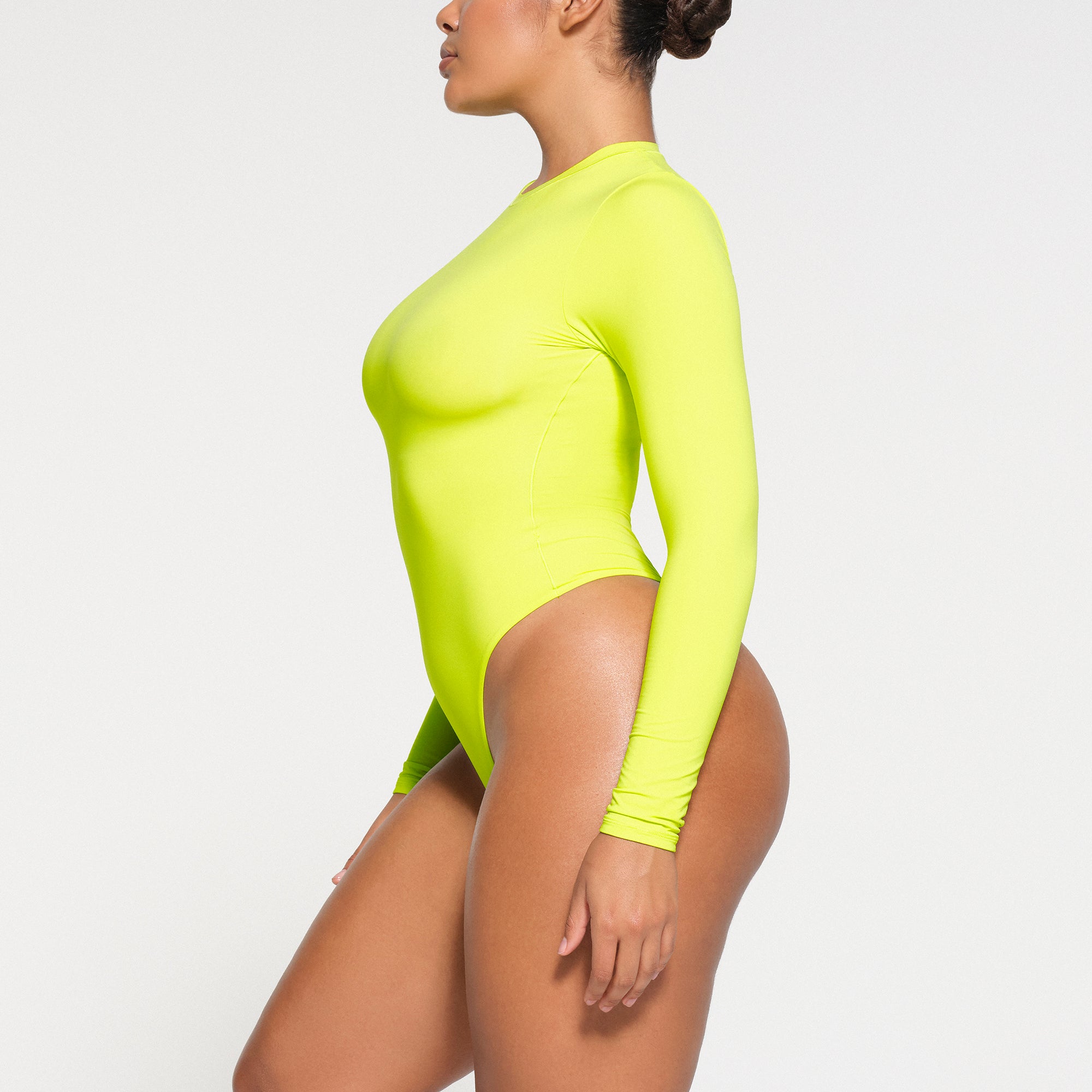 FITS EVERYBODY LONG SLEEVE CREW NECK BODYSUIT | DAFFODIL - Image 4