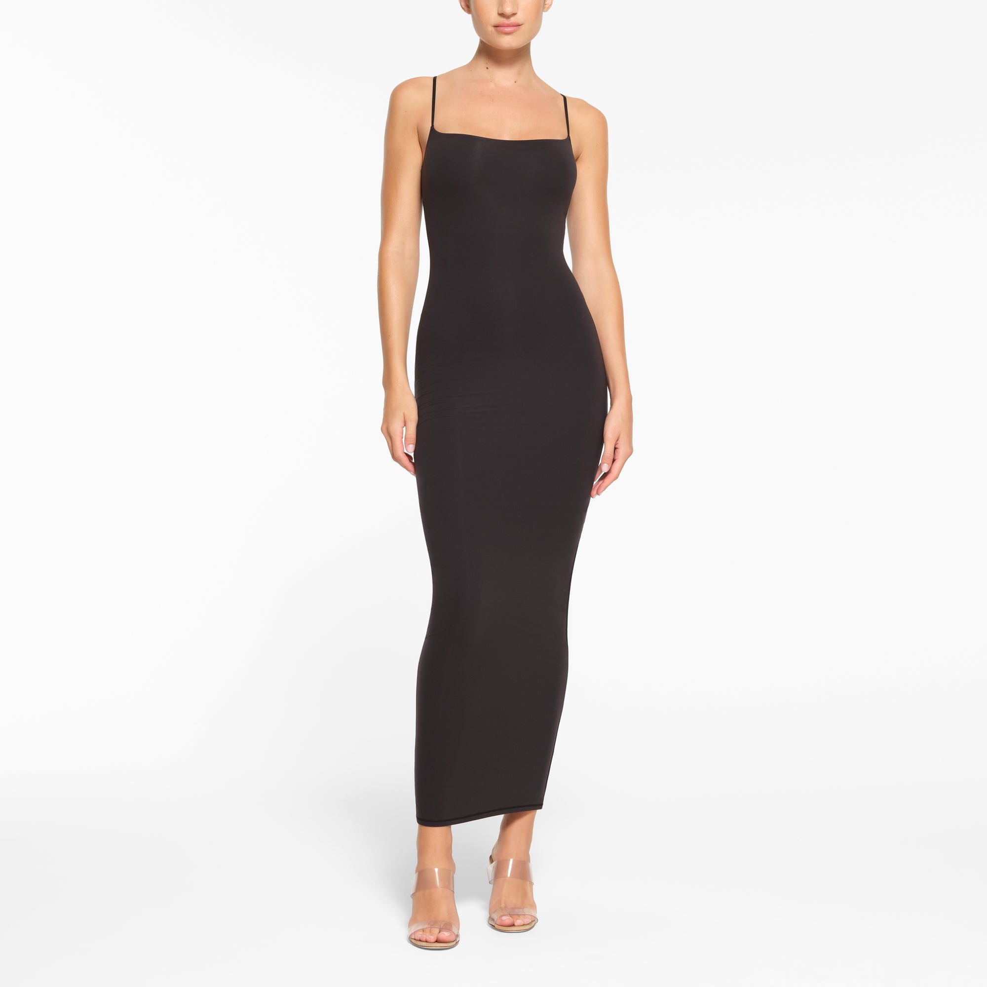 FITS EVERYBODY LONG SLIP DRESS | ONYX