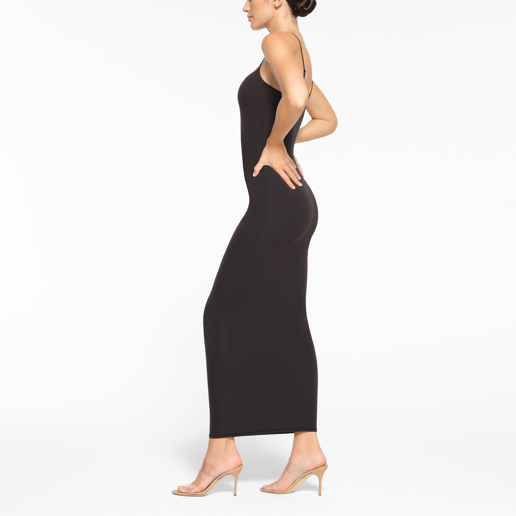 FITS EVERYBODY LONG SLIP DRESS | ONYX - Image 2