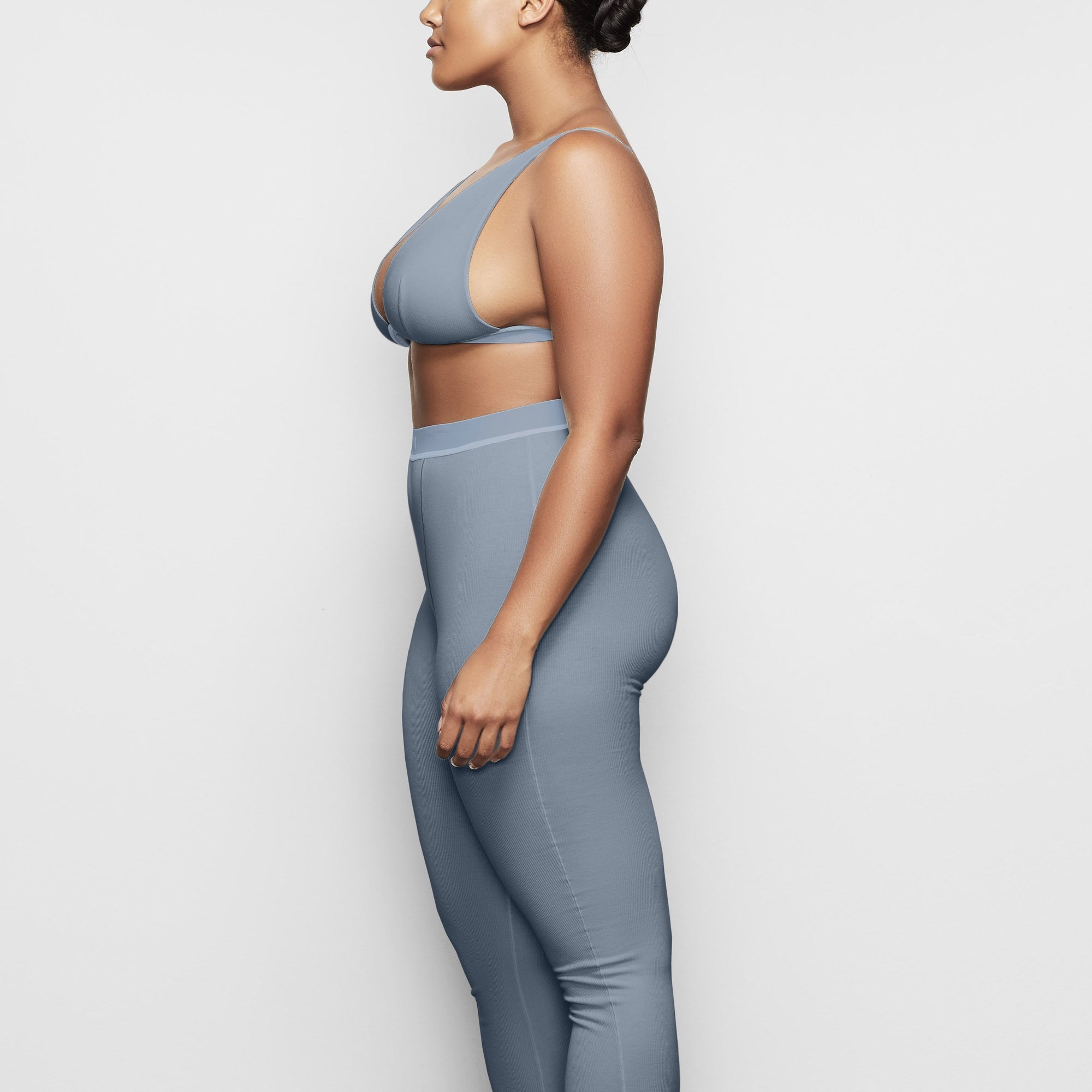 COTTON RIB LEGGING | KYANITE - Image 2