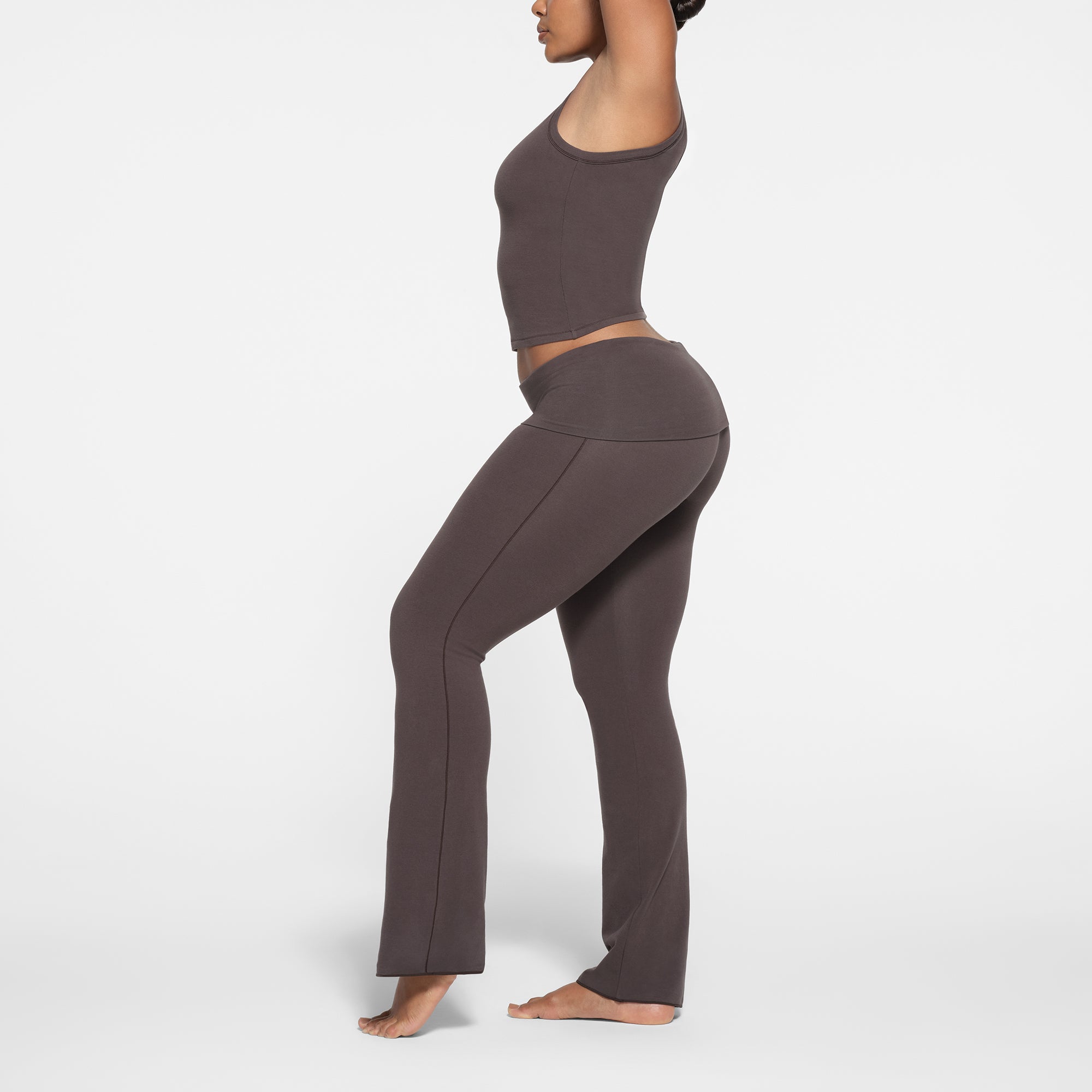 COTTON JERSEY FOLDOVER PANT | IRON - Image 2