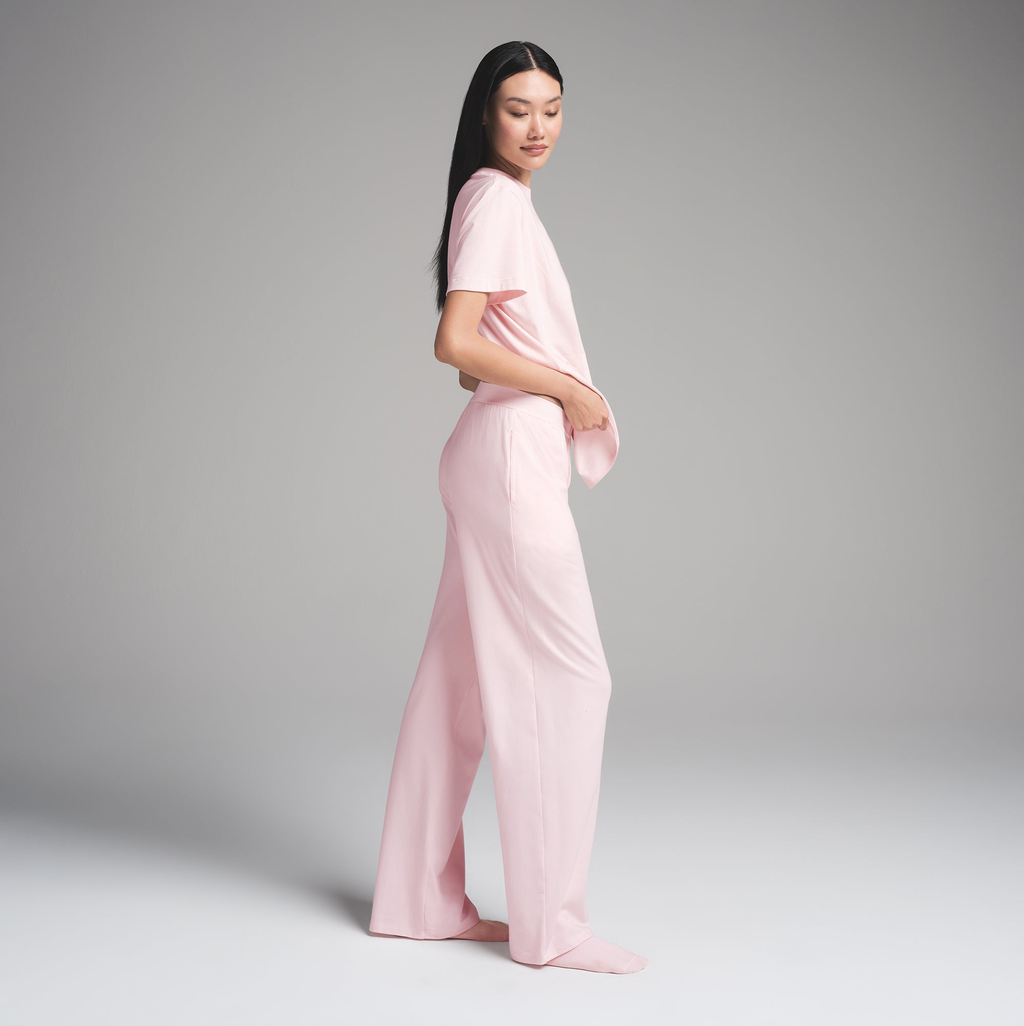 BOYFRIEND LOOSE PANT | BARELY PINK - Image 3