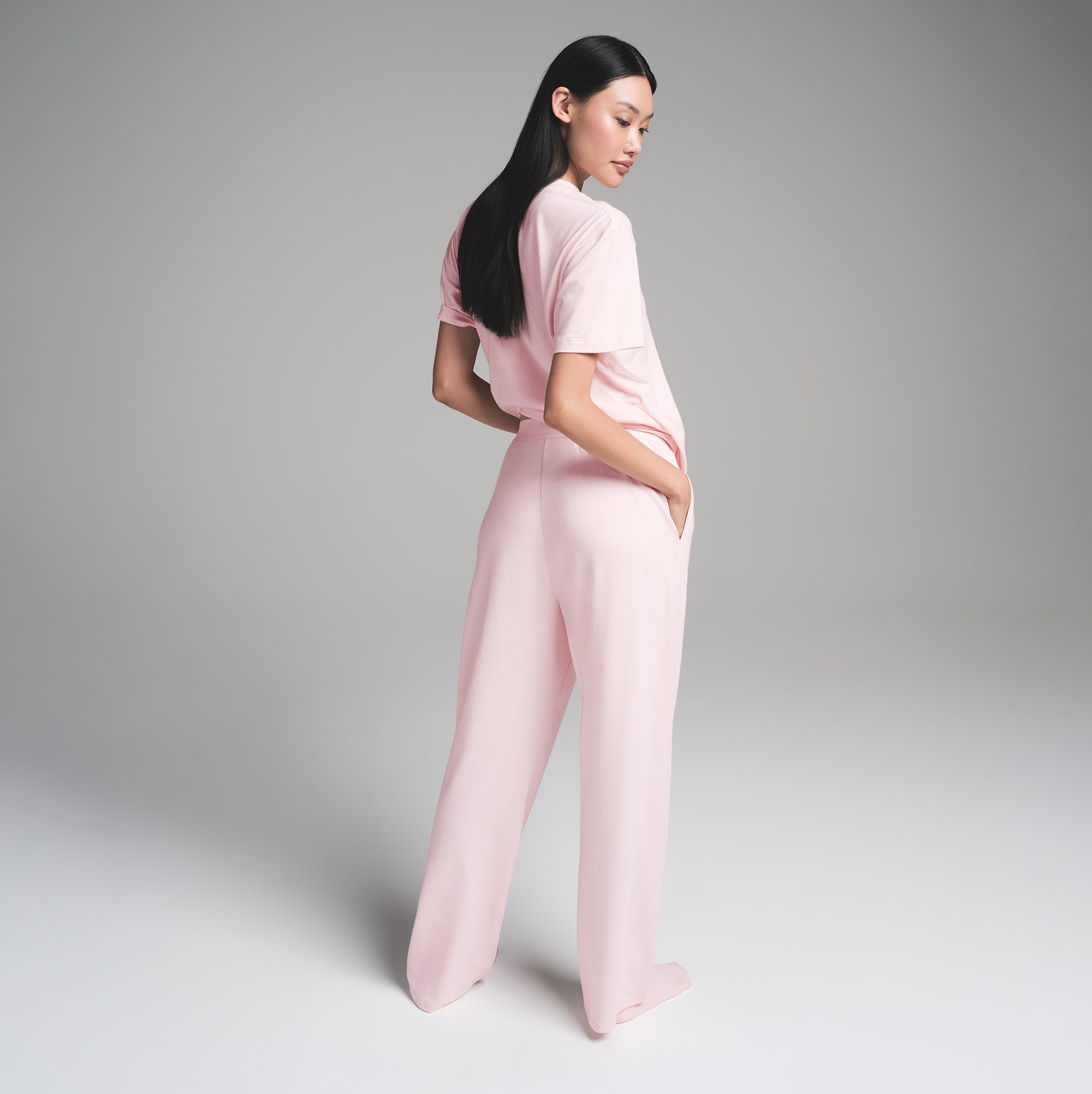 BOYFRIEND LOOSE PANT | BARELY PINK - Image 4