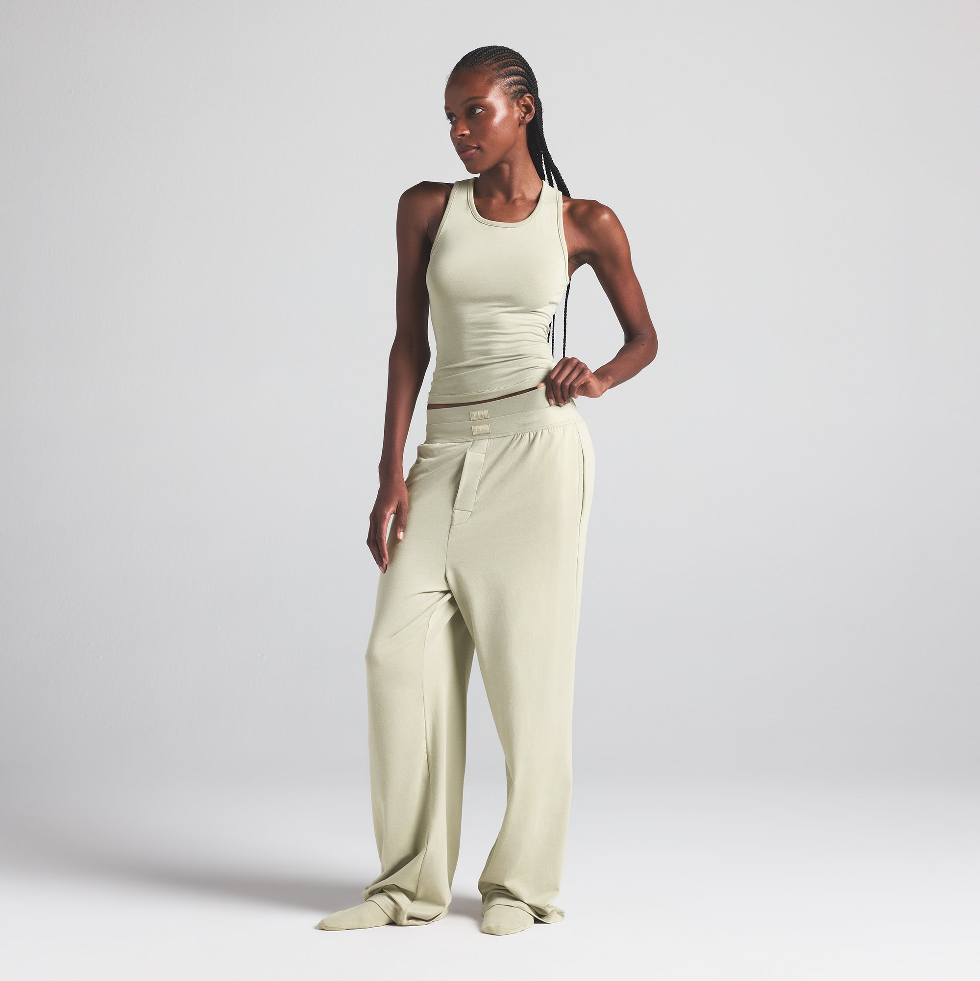BOYFRIEND LOOSE PANT | TALC - Image 3