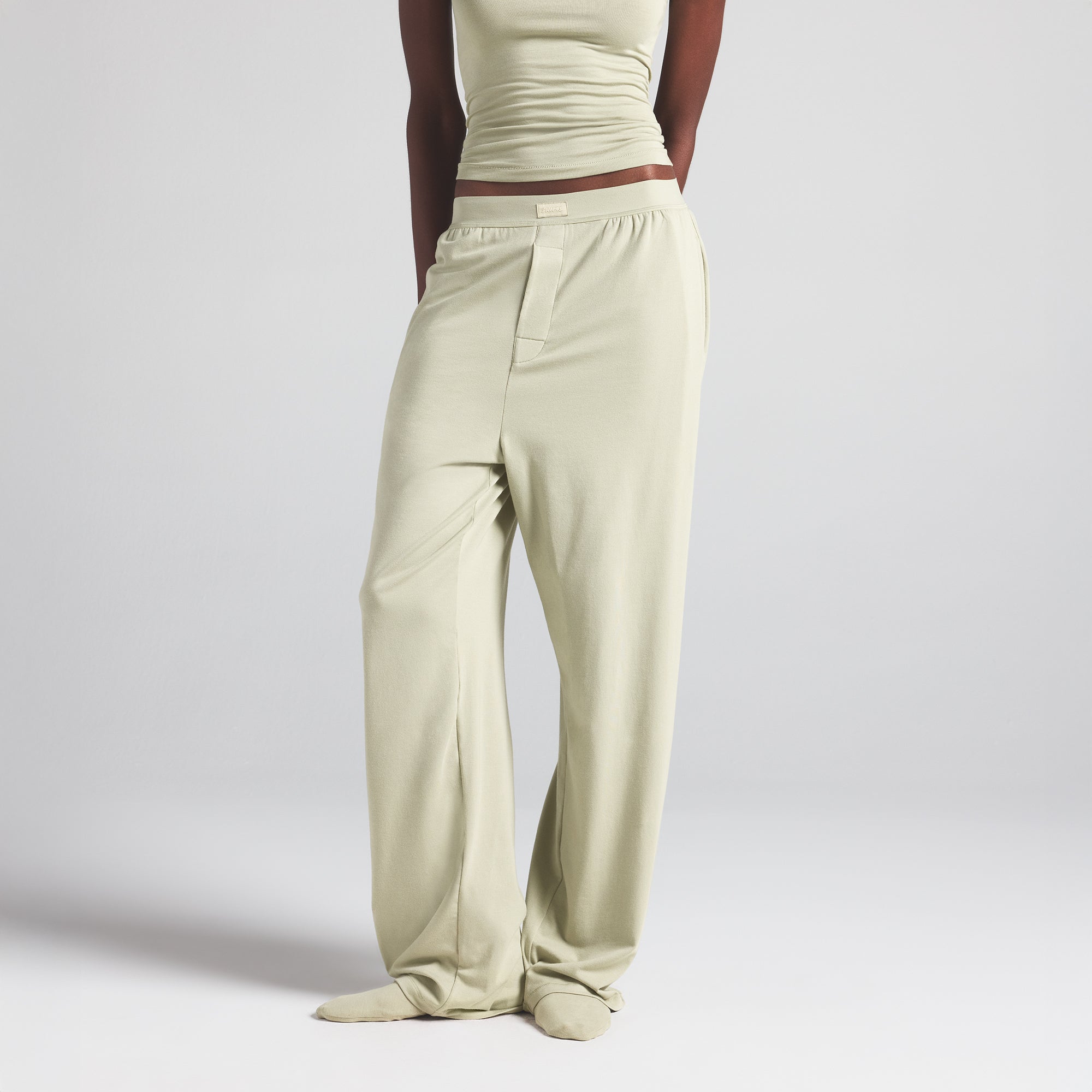 BOYFRIEND LOOSE PANT | TALC - Image 2