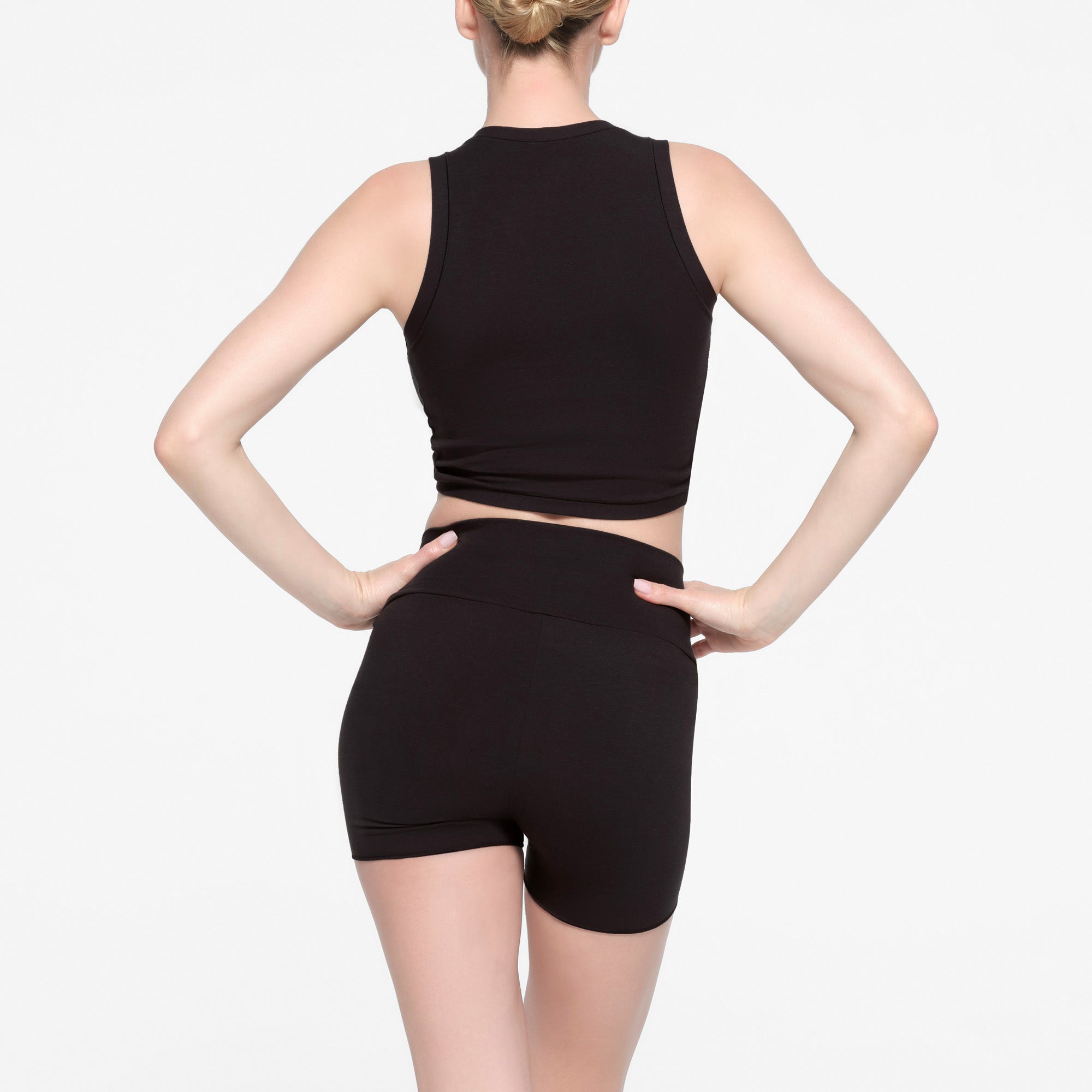 COTTON TWIST CROPPED TANK | SOOT - Image 3