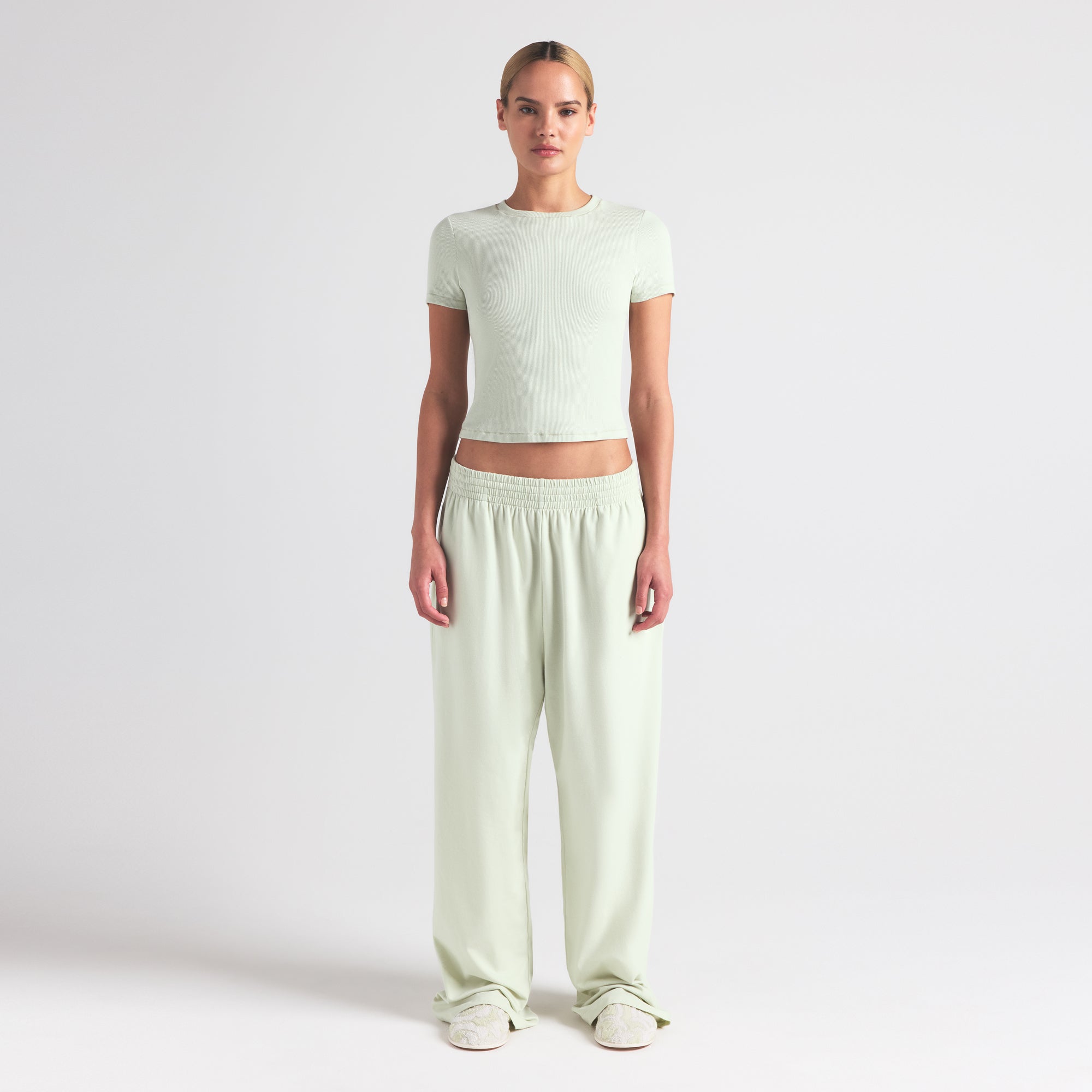 COTTON RIB T-SHIRT | SPEARMINT - Image 3