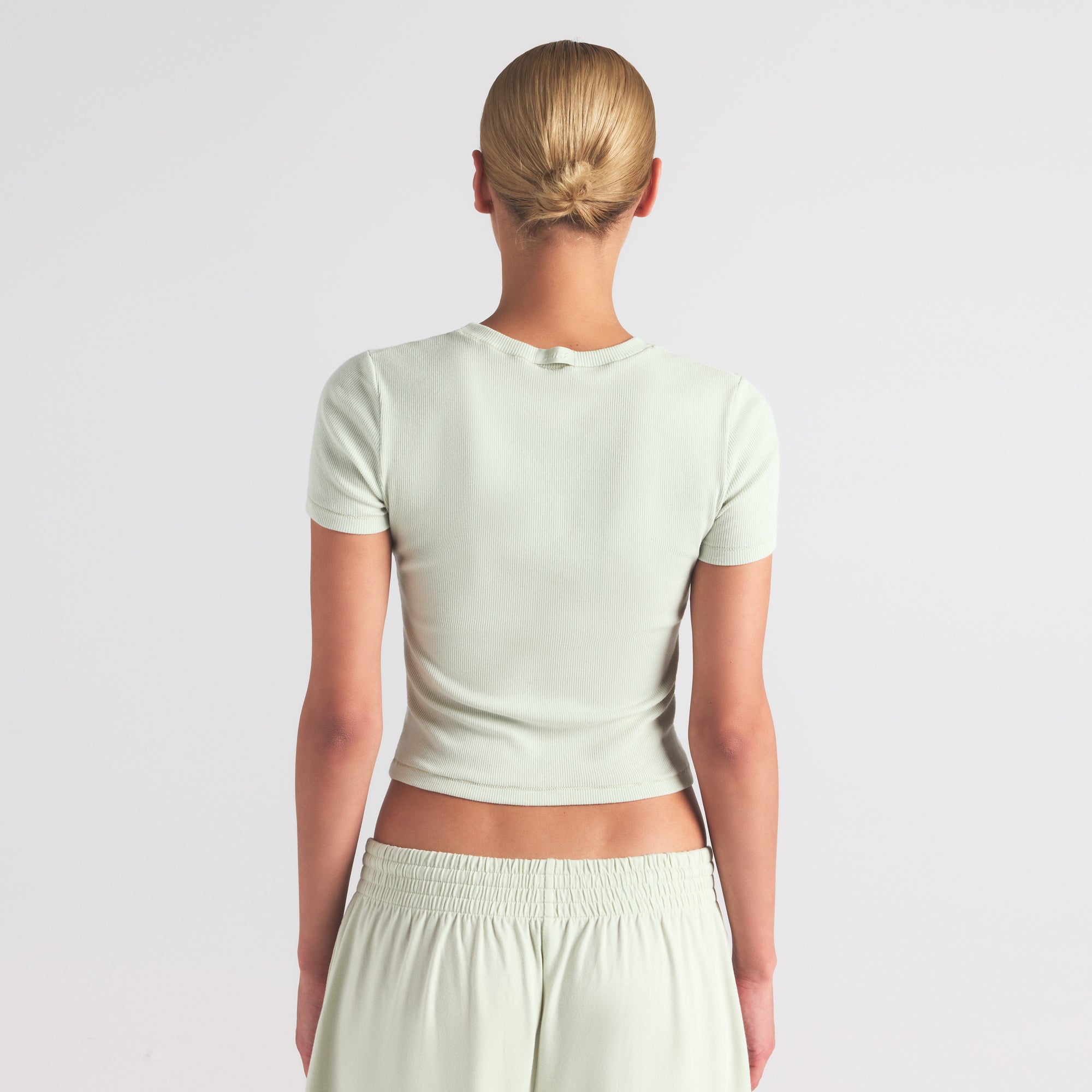 COTTON RIB T-SHIRT | SPEARMINT - Image 2