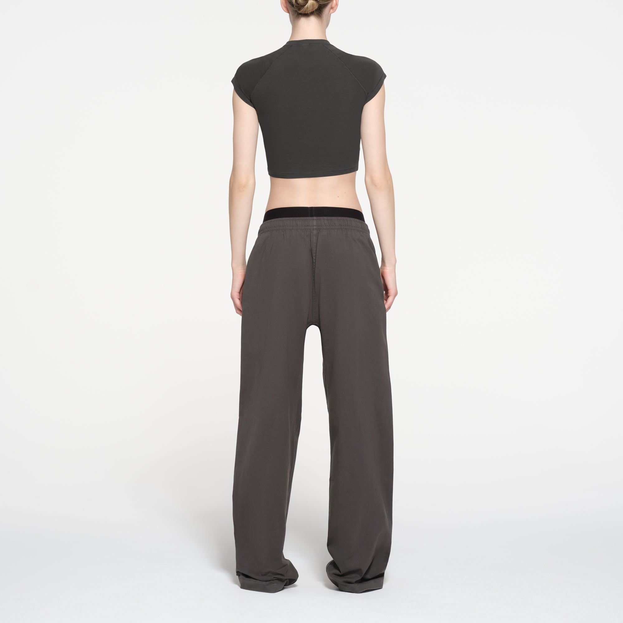 NEW VINTAGE CROPPED RAGLAN T-SHIRT | WASHED ONYX - Image 3