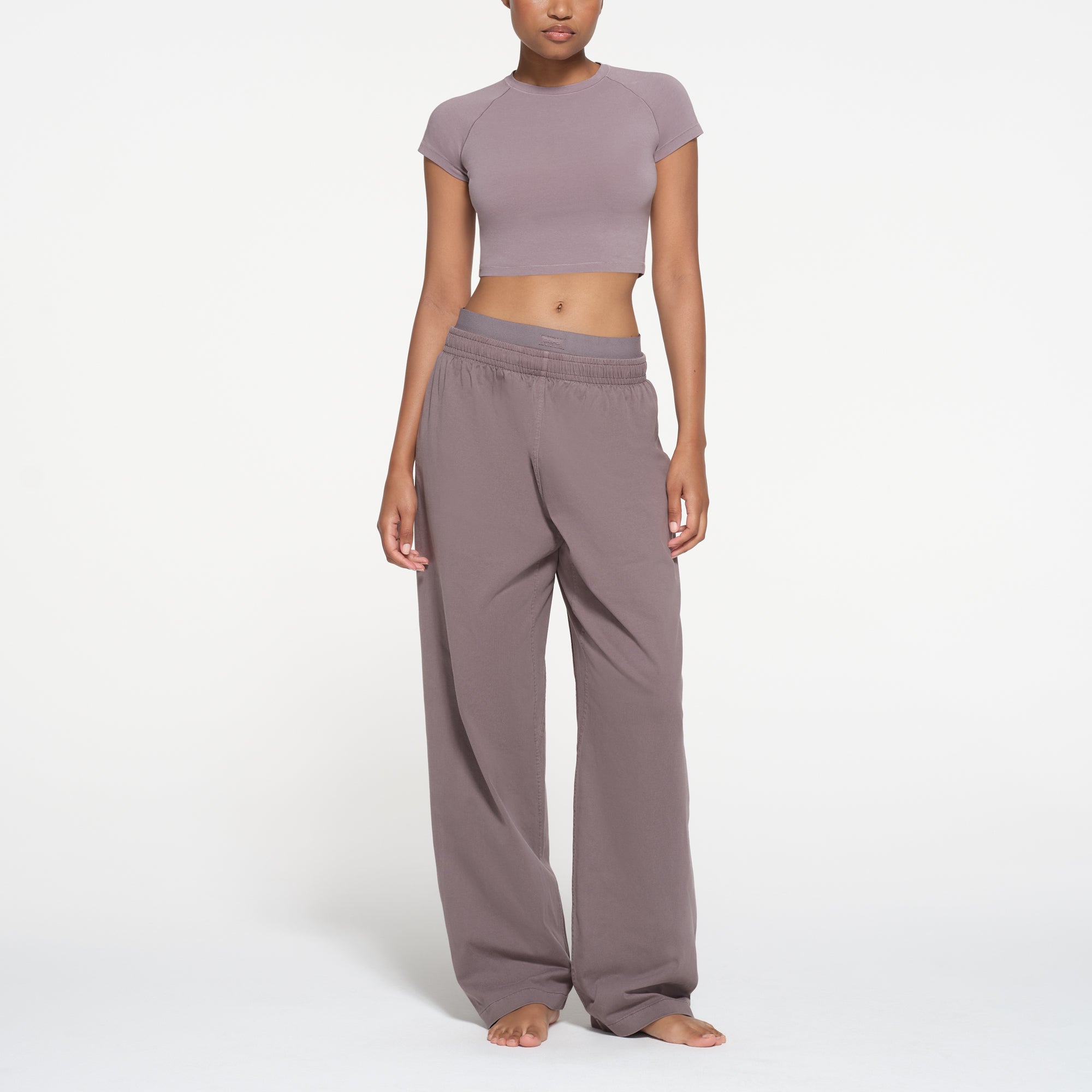 NEW VINTAGE CROPPED RAGLAN T-SHIRT | ZINC