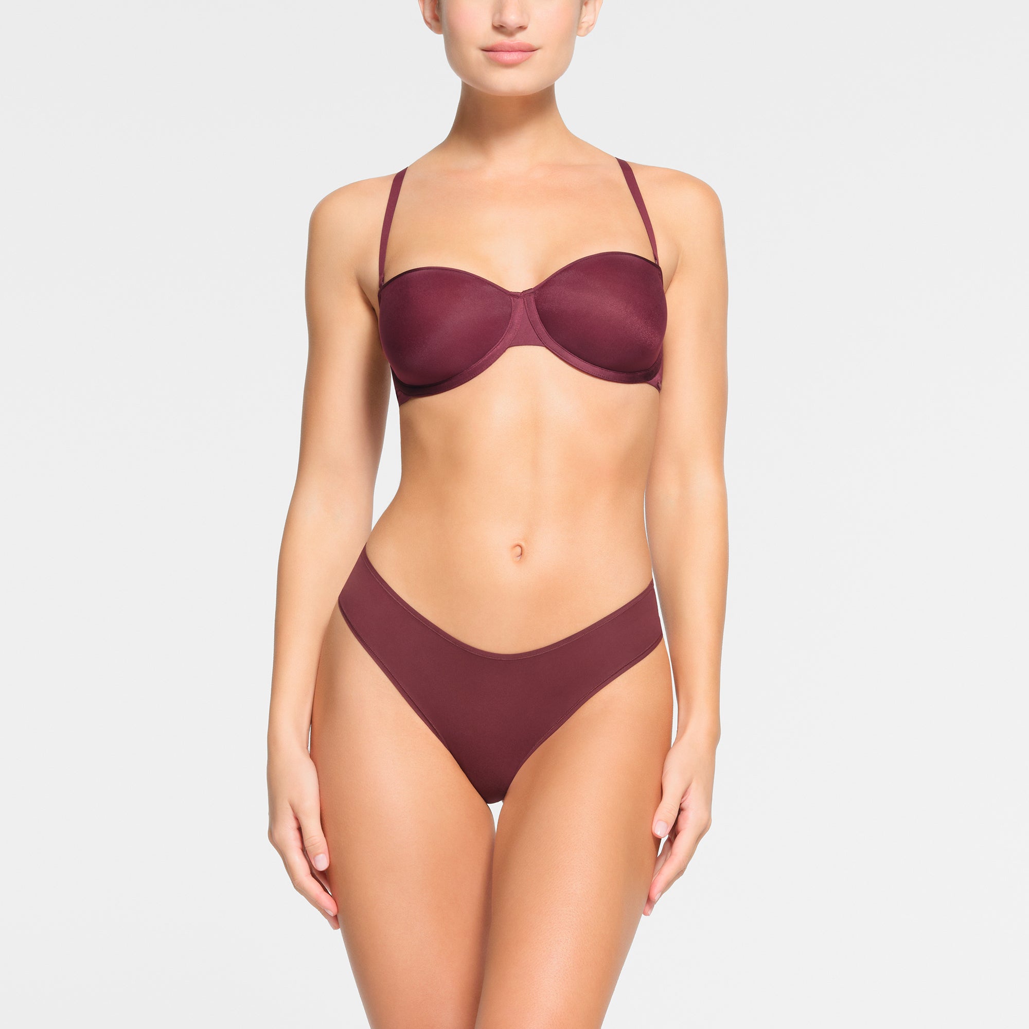 WEIGHTLESS STRAPLESS BRA | WINE - Image 4