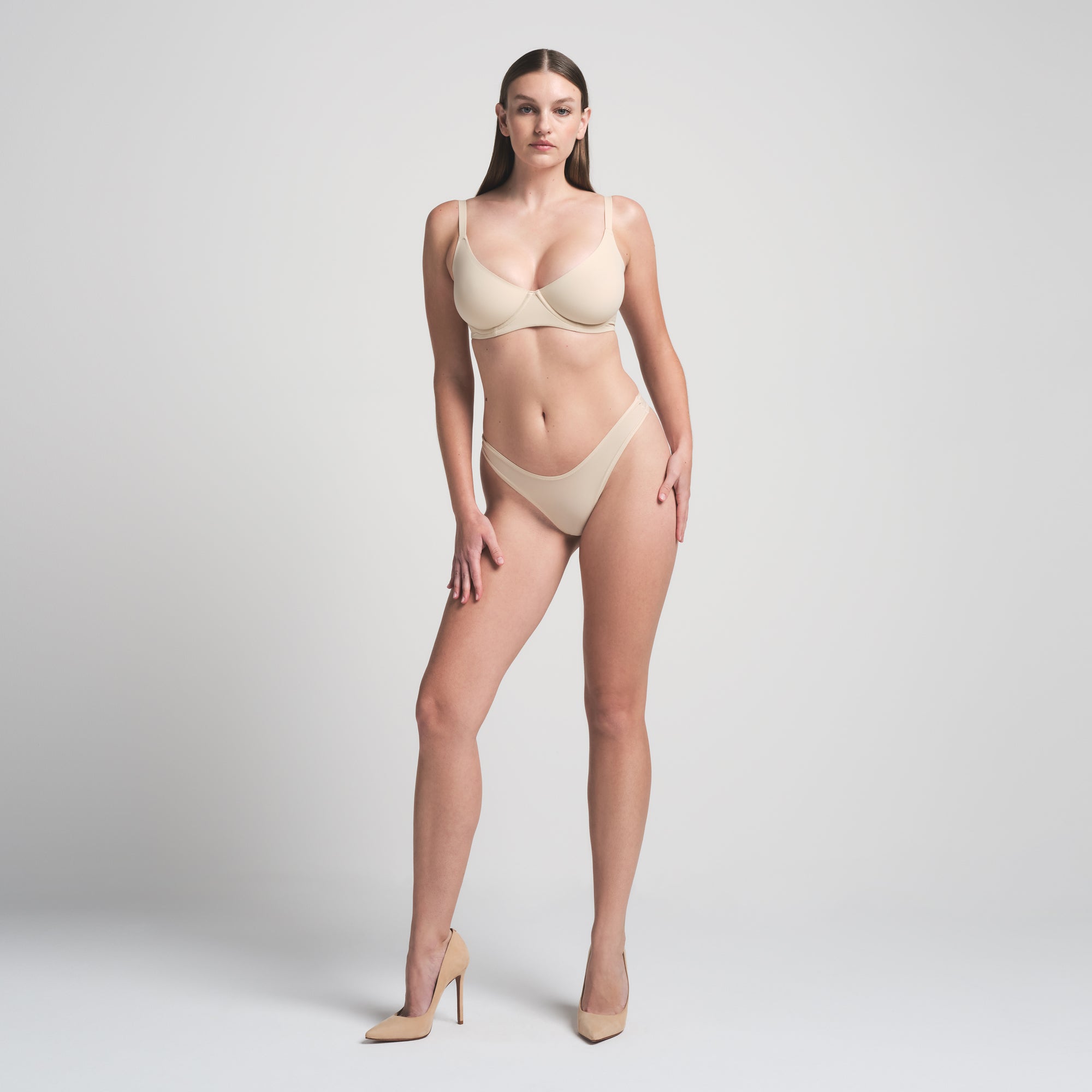 FITS EVERYBODY UNLINED DEMI BRA | SAND