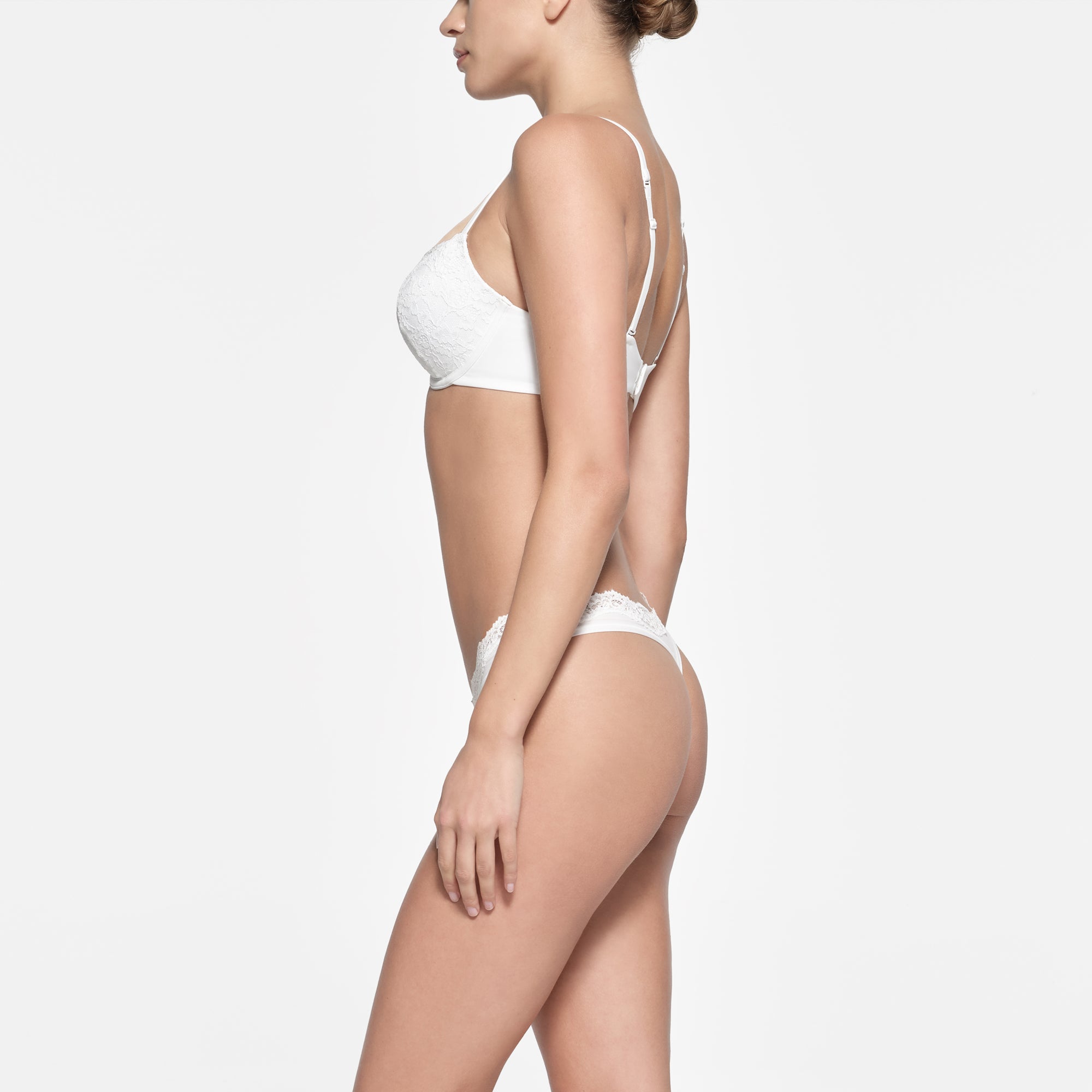 FITS EVERYBODY LACE PUSH-UP BRA | MARBLE - Image 2