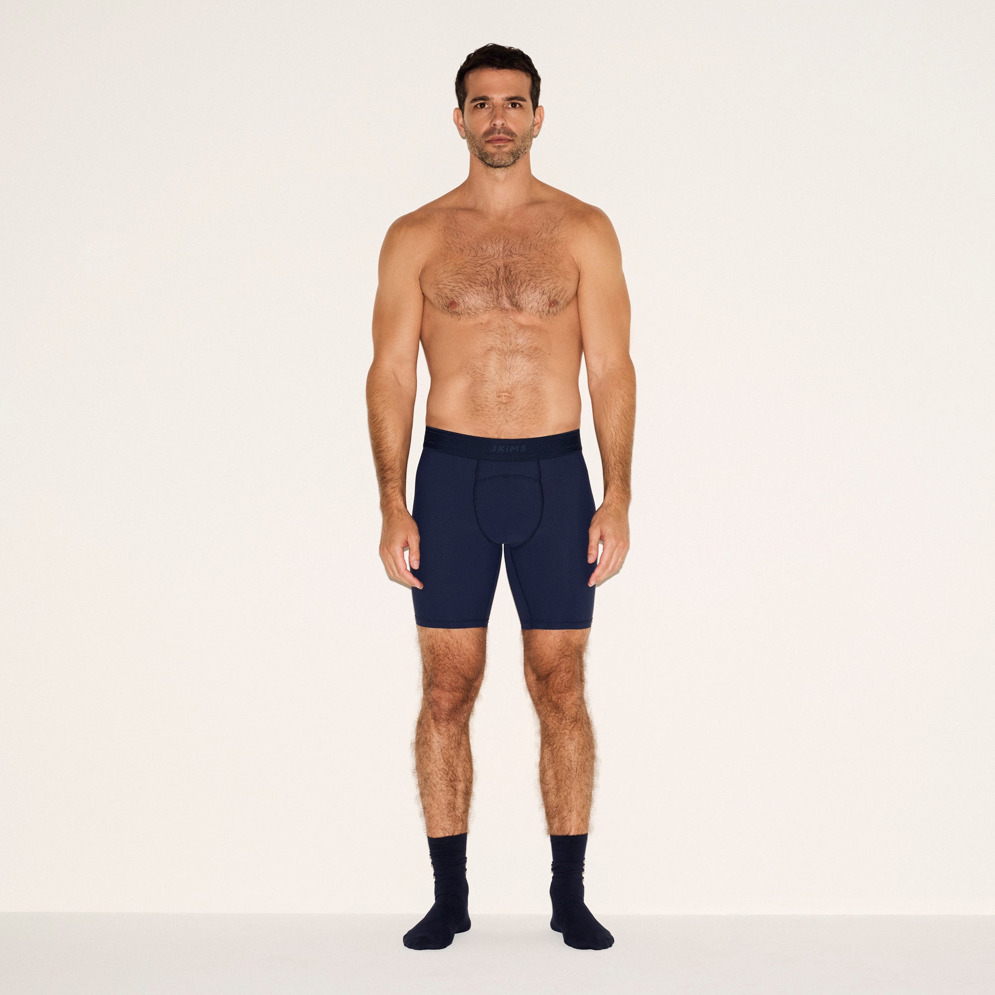 SKIMS SPORT MENS 7" BOXER BRIEF 3-PACK | NAVY SMOKE MULTI - Image 2