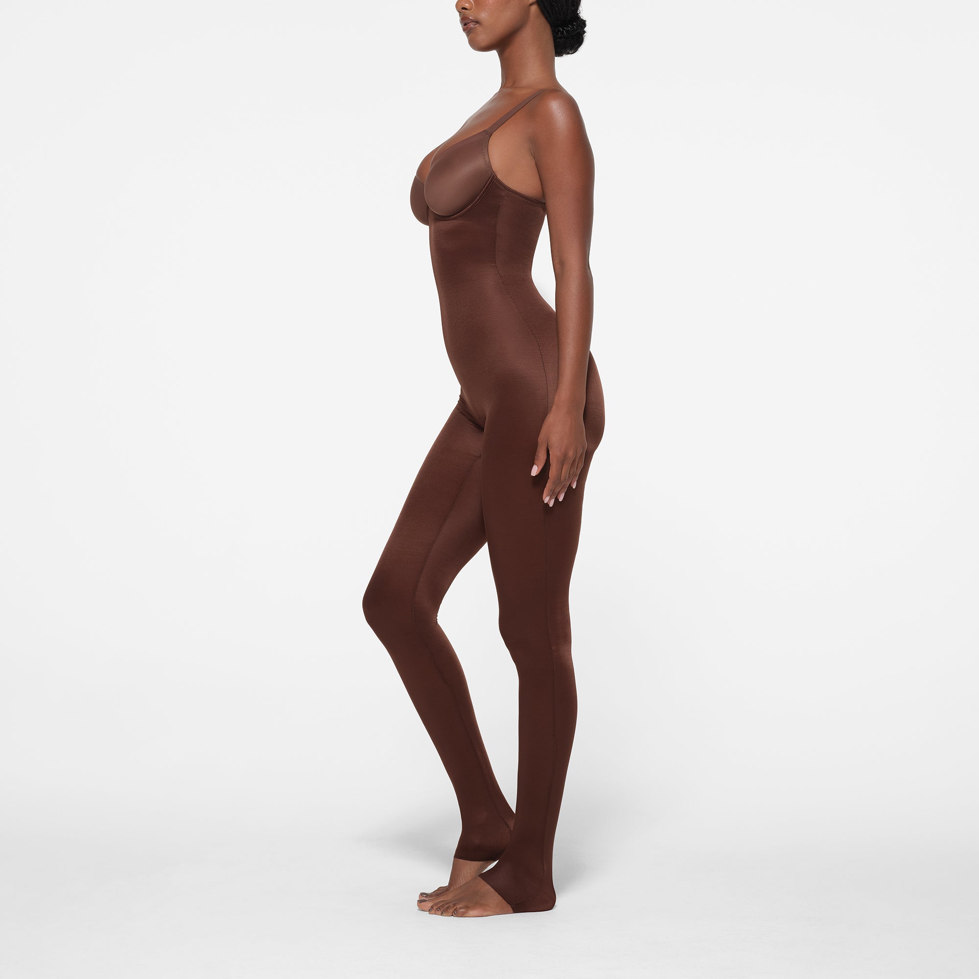SIMPLY BARE UNDERWIRE CATSUIT | COCOA - Image 2