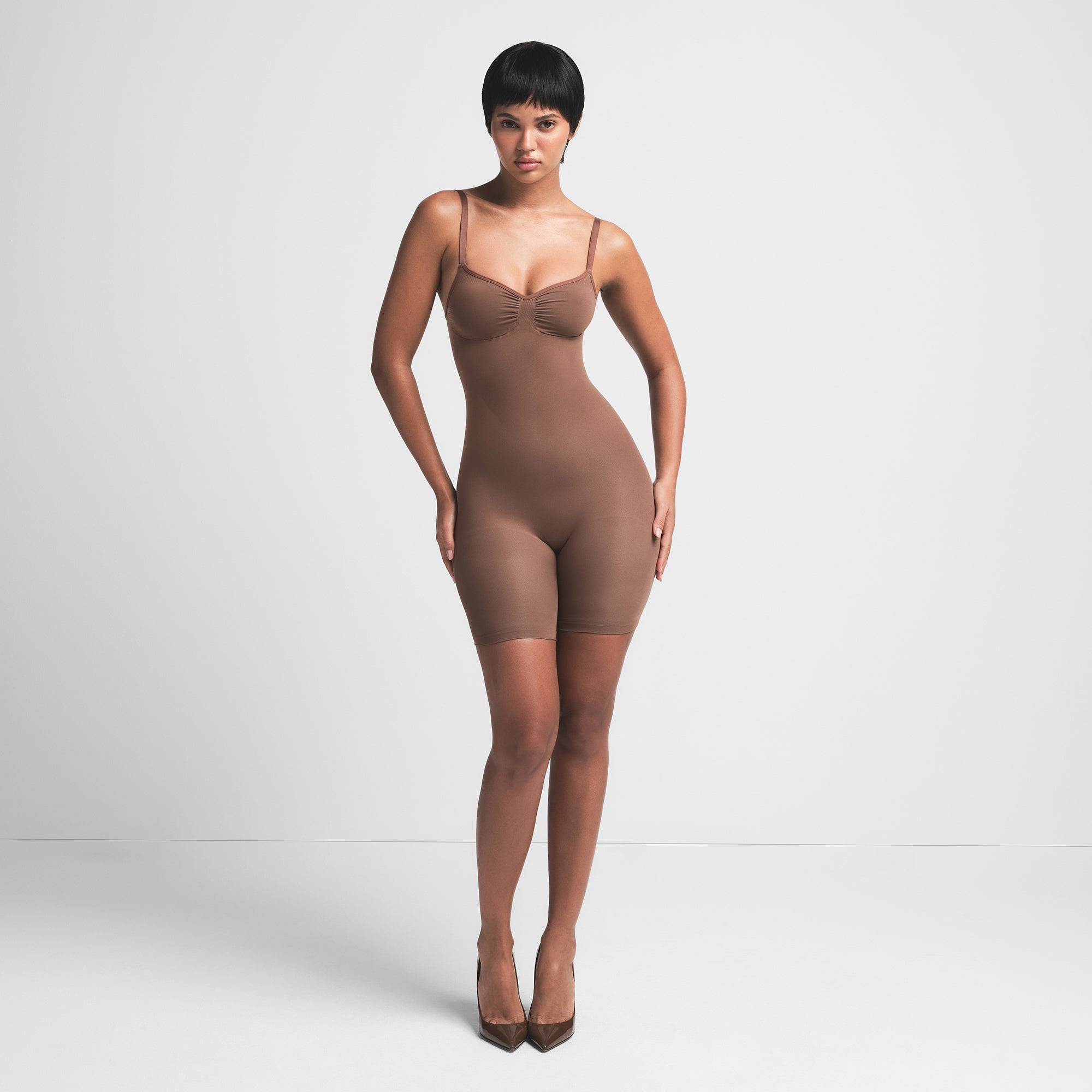 SEAMLESS SCULPT LOW BACK MID THIGH BODYSUIT | JASPER - Image 3