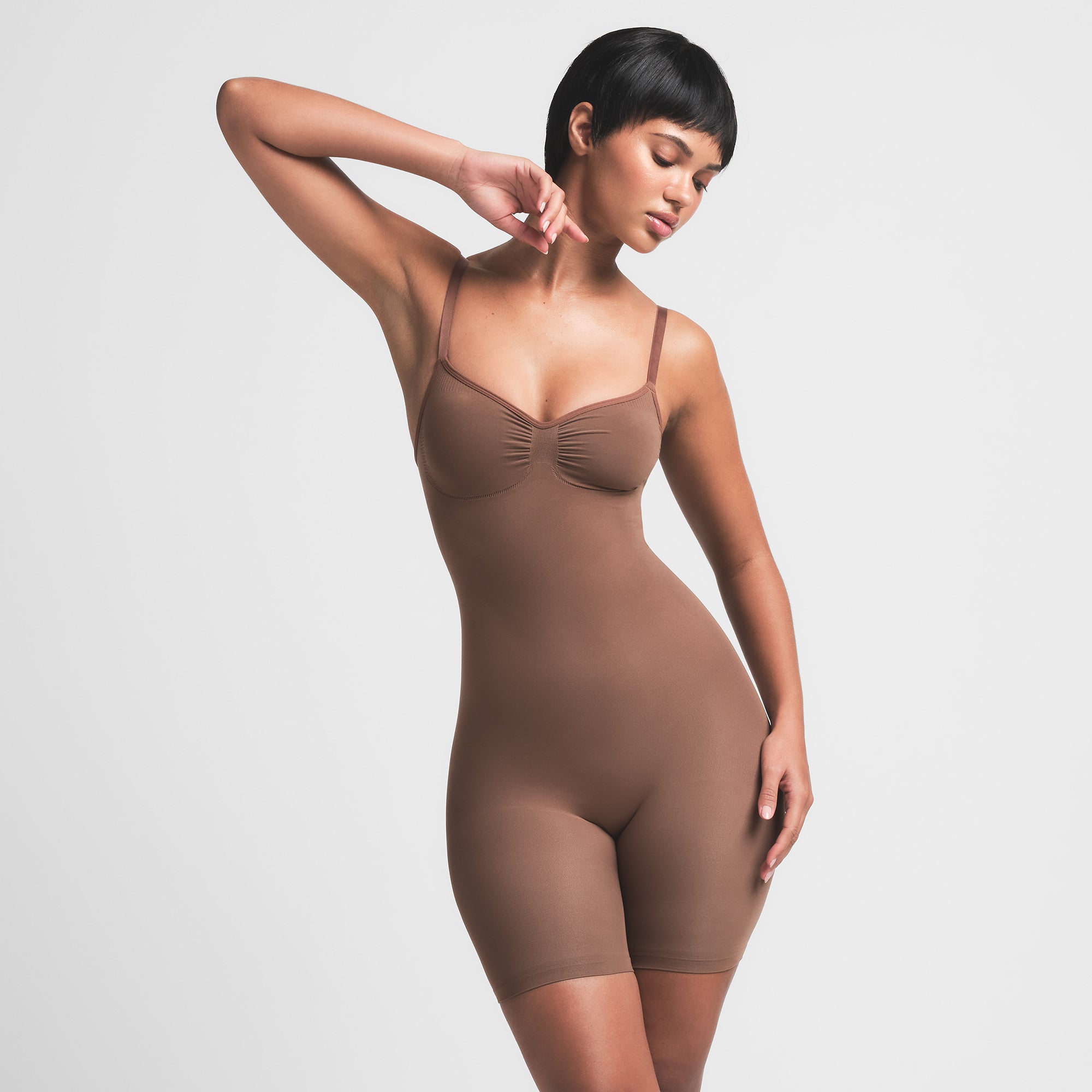 SEAMLESS SCULPT LOW BACK MID THIGH BODYSUIT | JASPER - Image 2