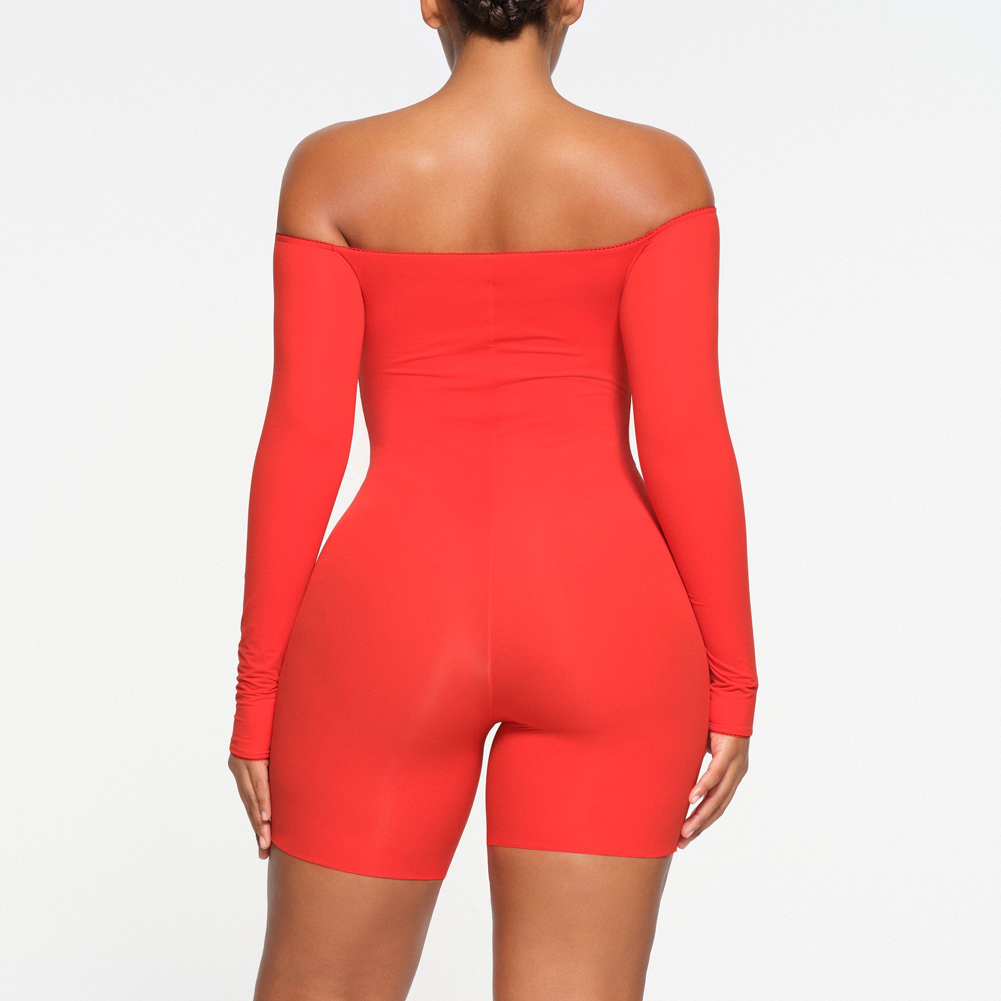 FITS EVERYBODY PICOT OFF THE SHOULDER ONESIE | RUBY - Image 3