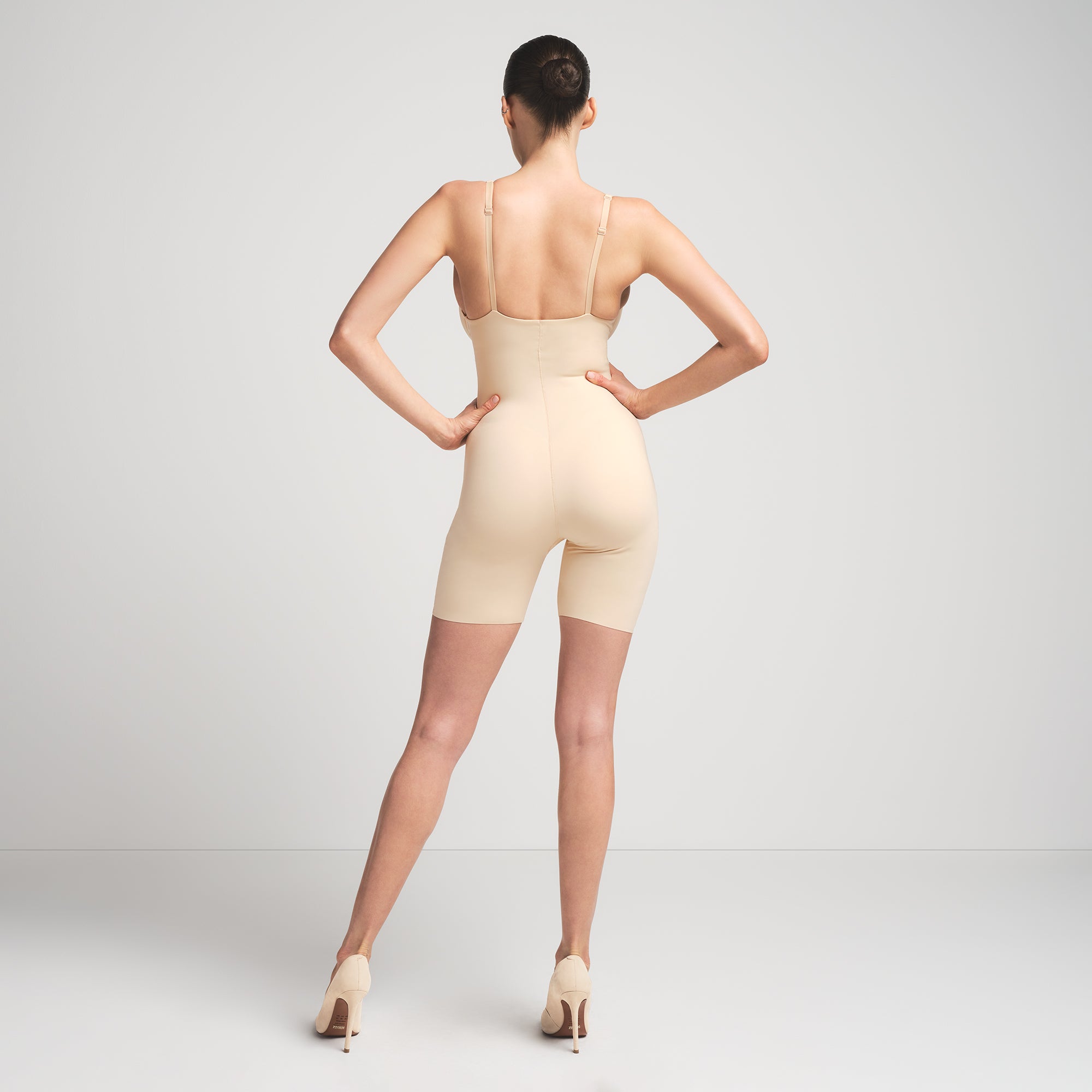 SKIMS ULTIMATE BODY PUSH-UP BUTT ENHANCING PADDED MID THIGH BODYSUIT | SAND - Image 6