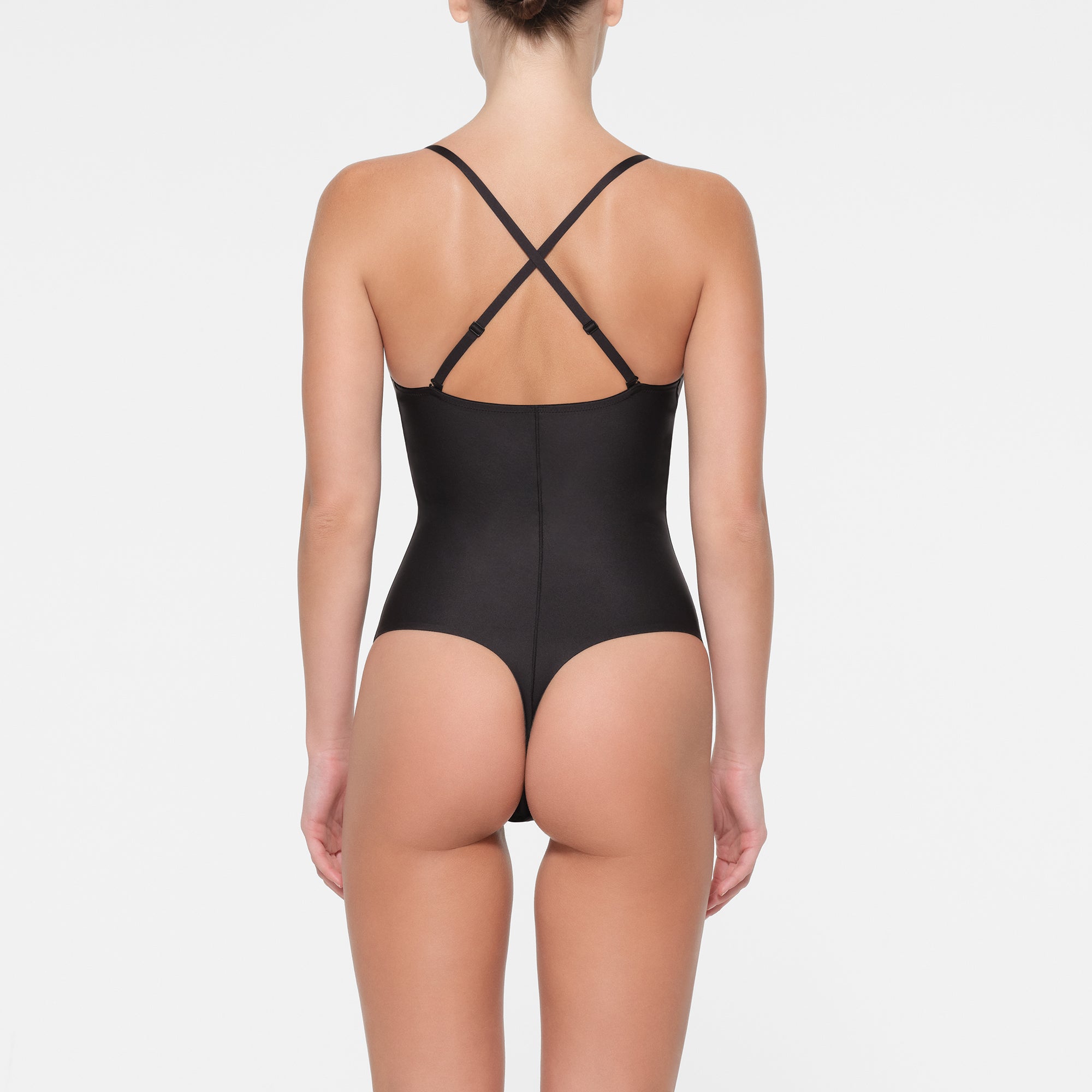SKIMS BODY PUSH-UP THONG BODYSUIT | ONYX - Image 3