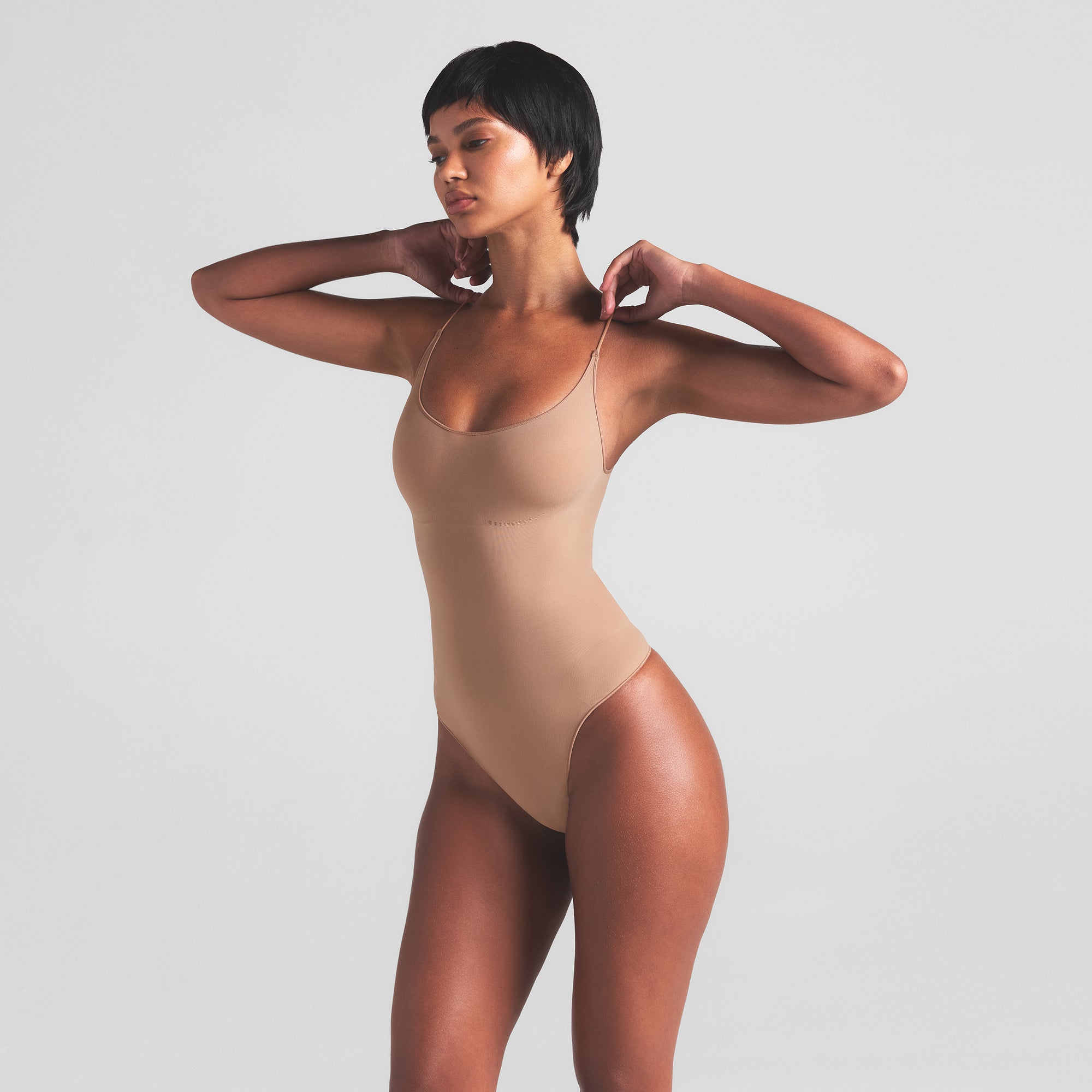 SHEER SEAMLESS THONG BODYSUIT | SIENNA - Image 3