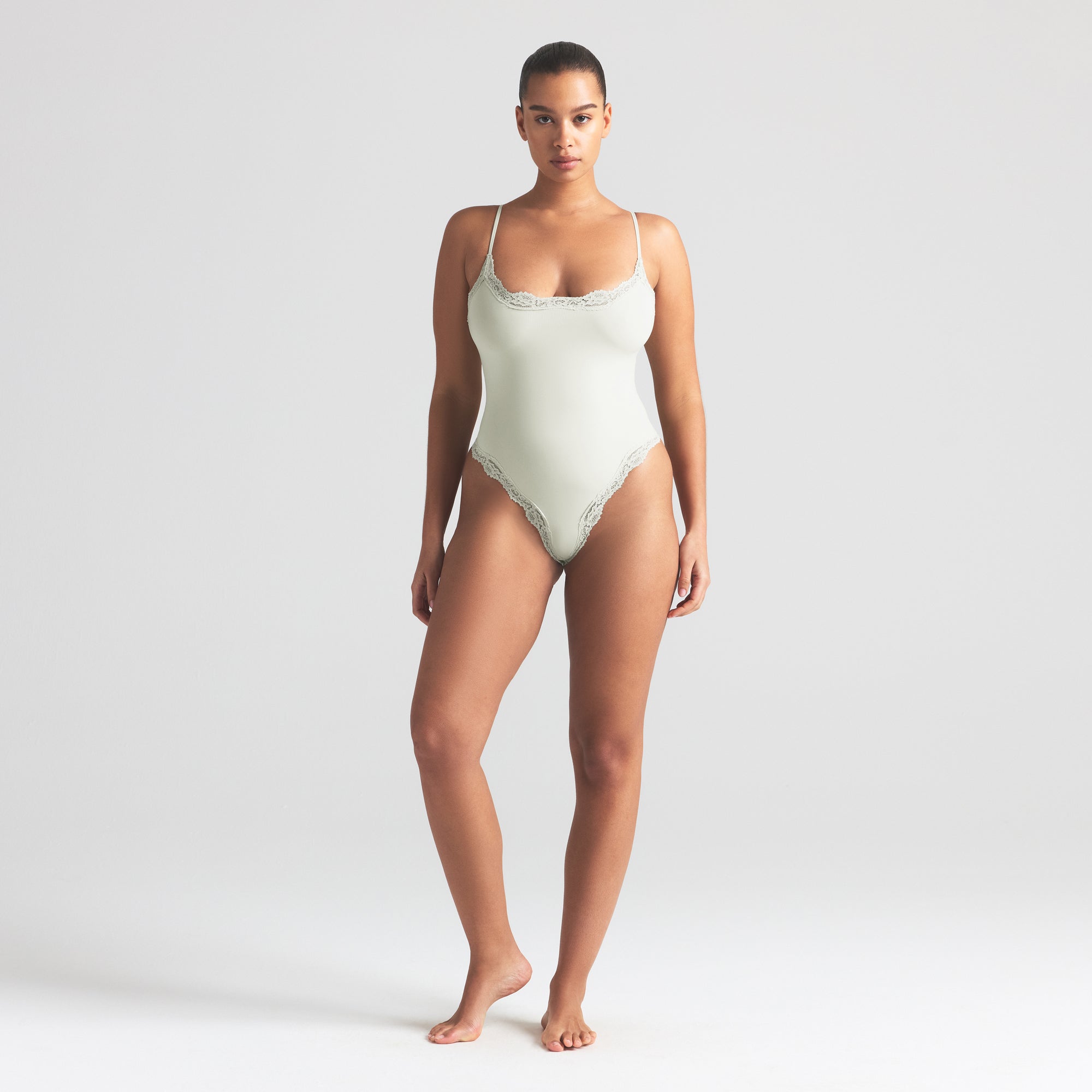 FITS EVERYBODY LACE CAMI BODYSUIT | SPEARMINT - Image 2