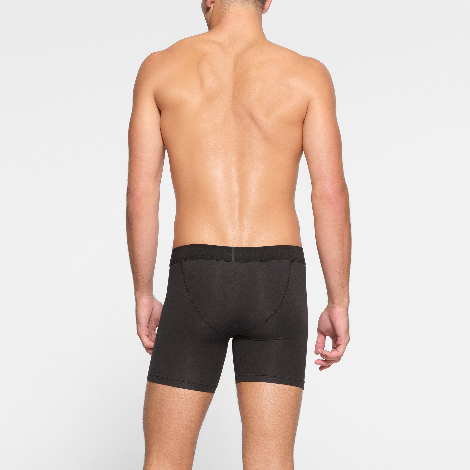 SKIMS COTTON MENS 5" BOXER BRIEF | ONYX - Image 3