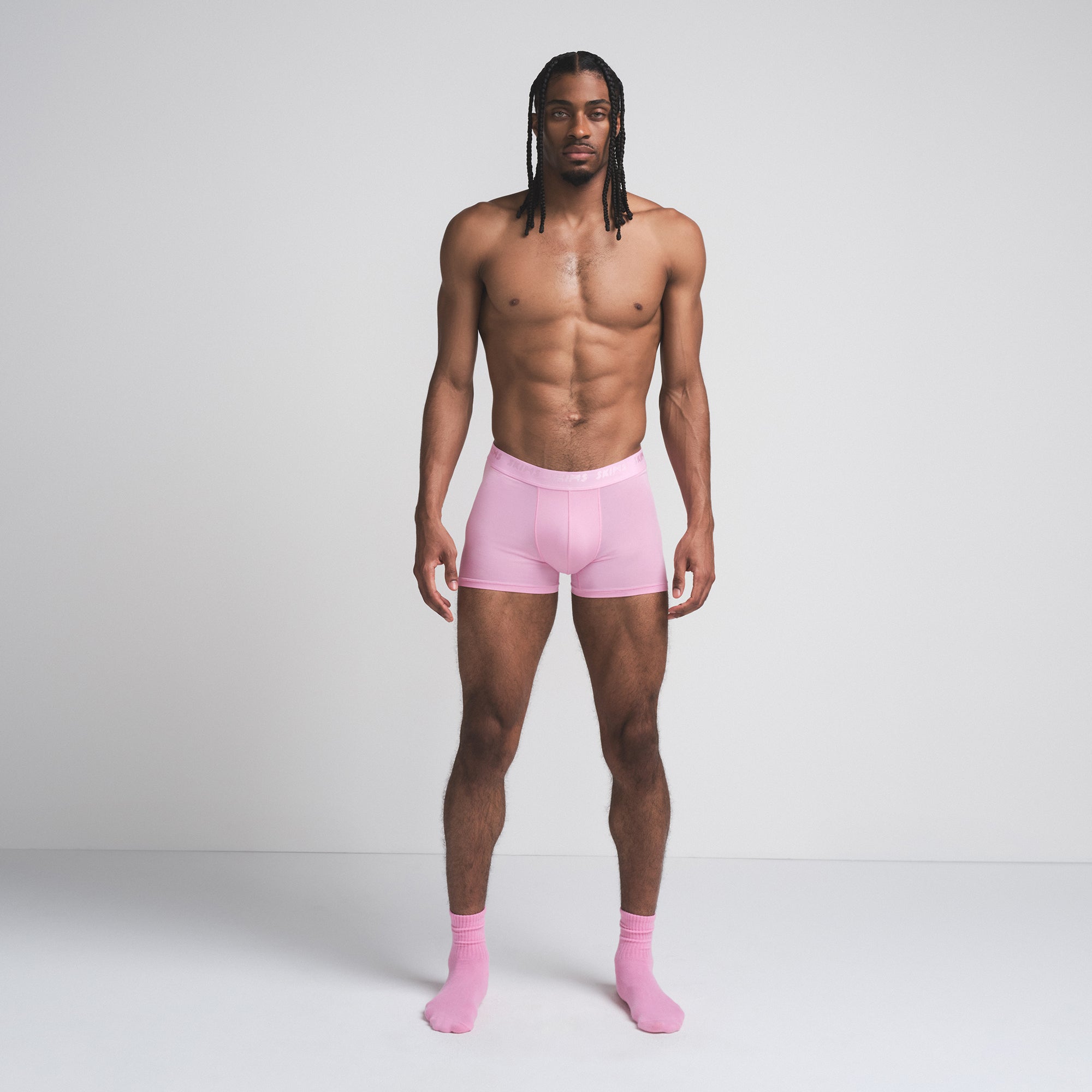 SKIMS STRETCH MENS 3" BOXER BRIEF 3-PACK | BUBBLE GUM MIRROR MULTI