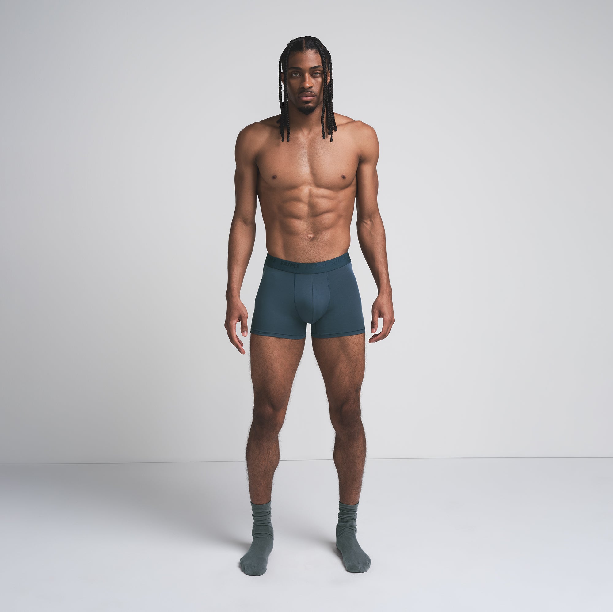 SKIMS STRETCH MENS 3" BOXER BRIEF 3-PACK | INDIGO MULTI