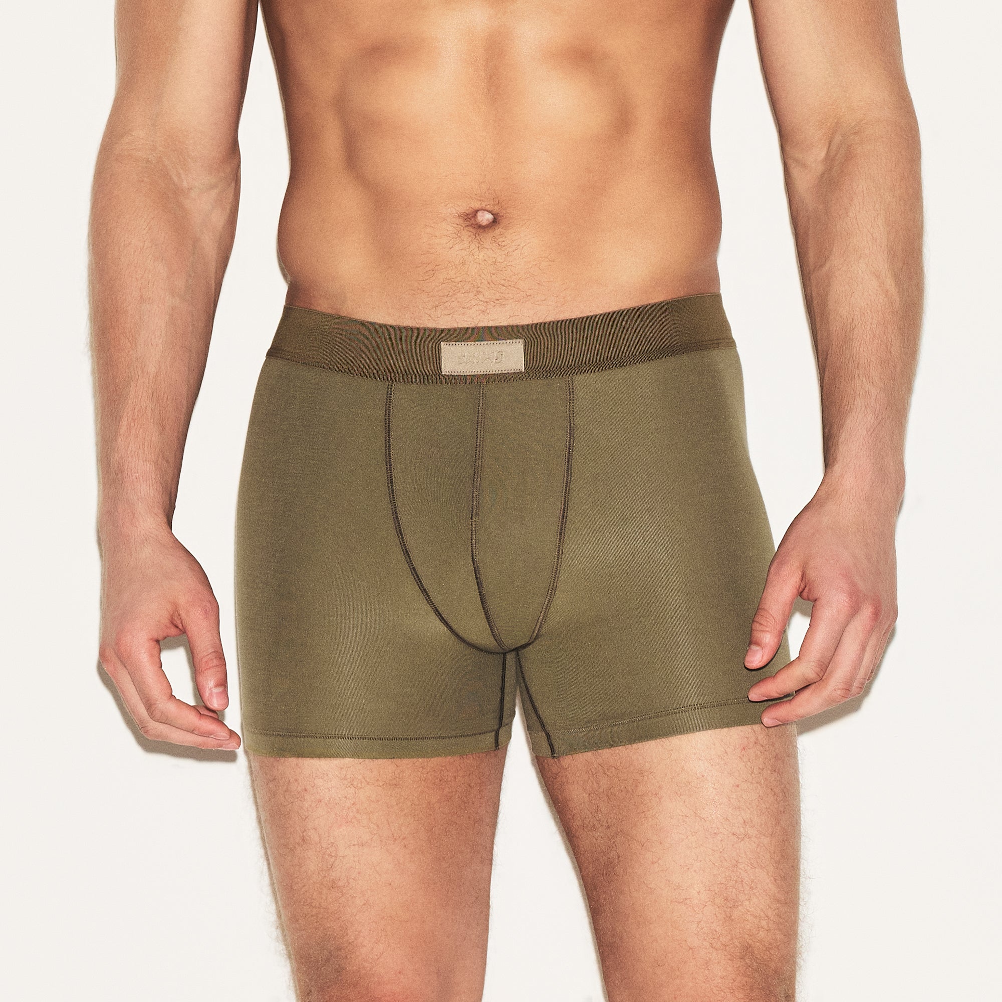 SKIMS COTTON MENS 3" BOXER BRIEF 3-PACK | ARMY MULTI - Image 2