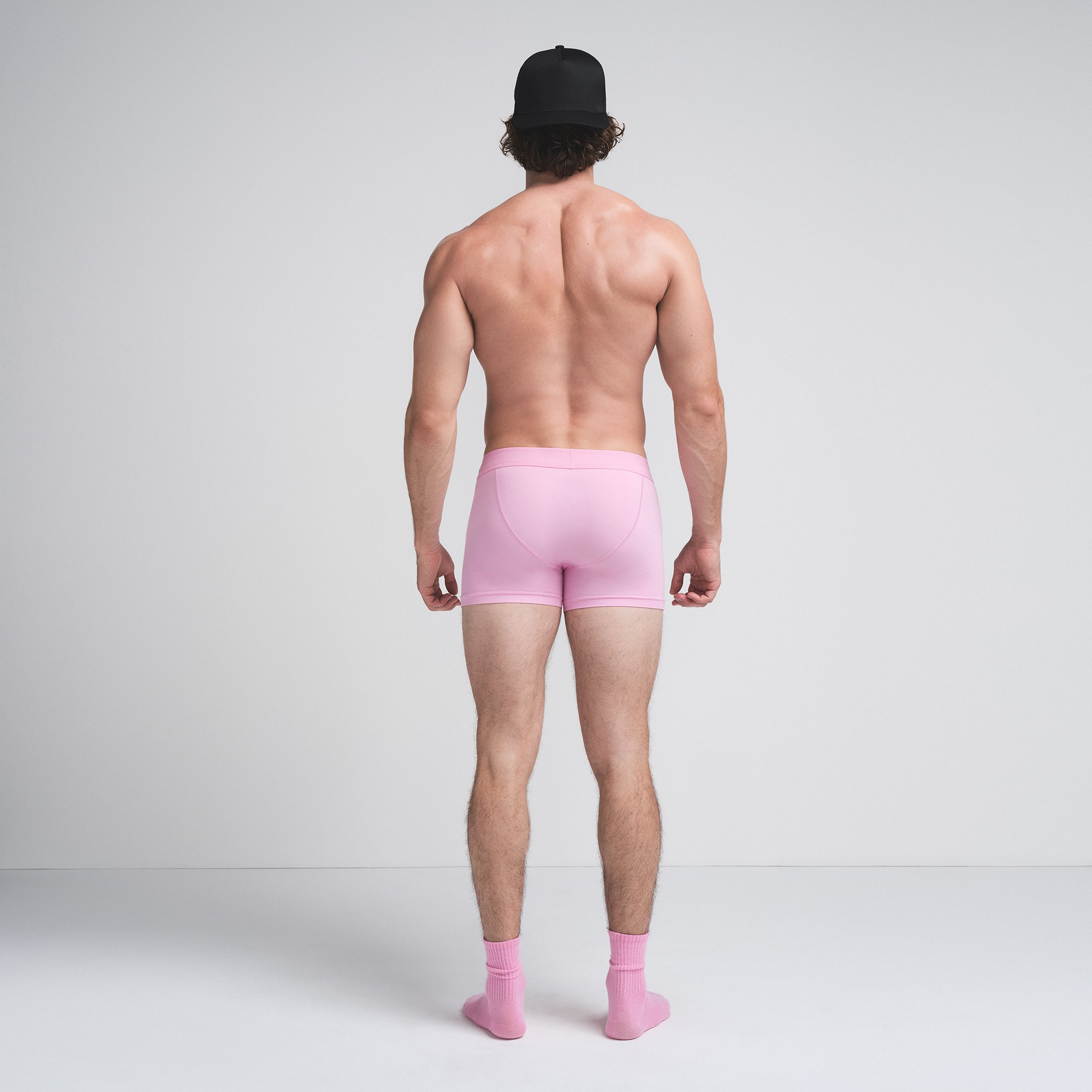 SKIMS COTTON MENS 3" BOXER BRIEF 3-PACK | BUBBLE GUM UMBER MULTI - Image 4