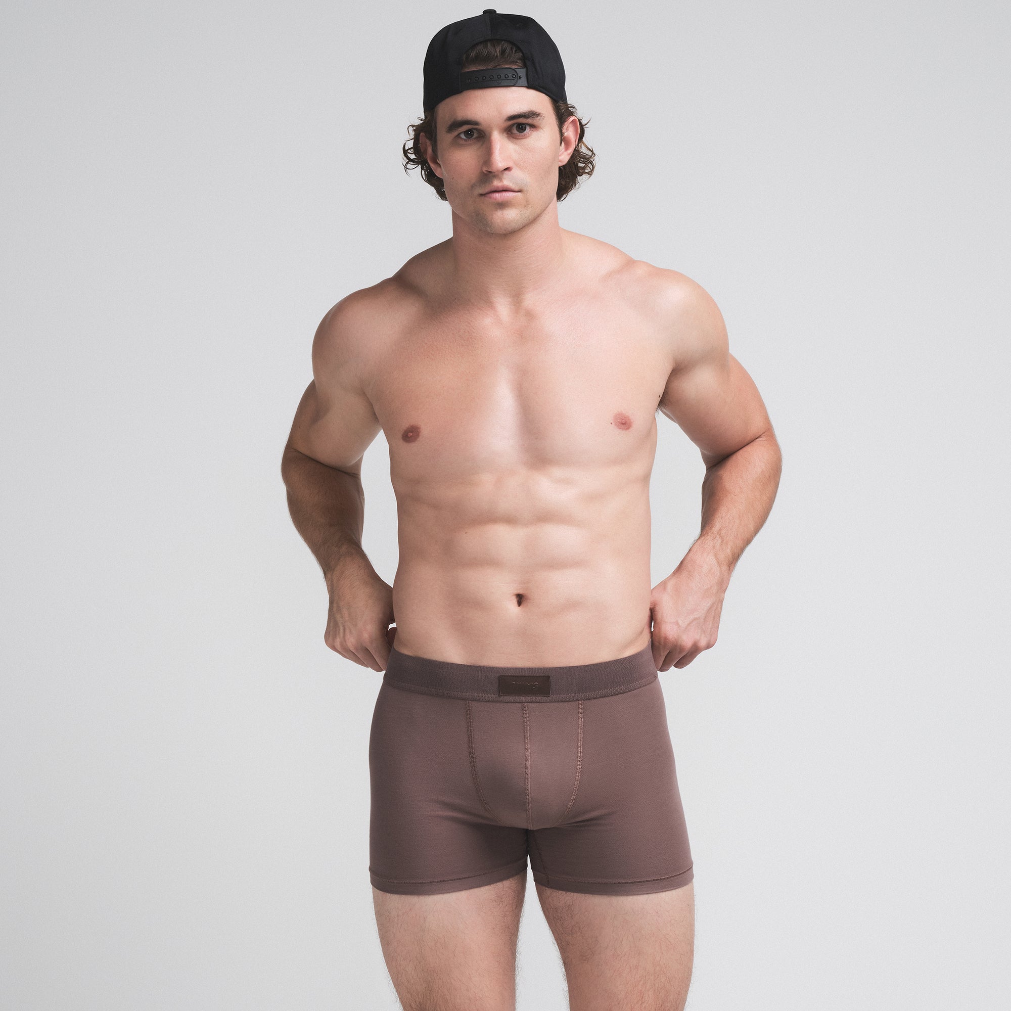 SKIMS COTTON MENS 3" BOXER BRIEF 3-PACK | BUBBLE GUM UMBER MULTI - Image 3