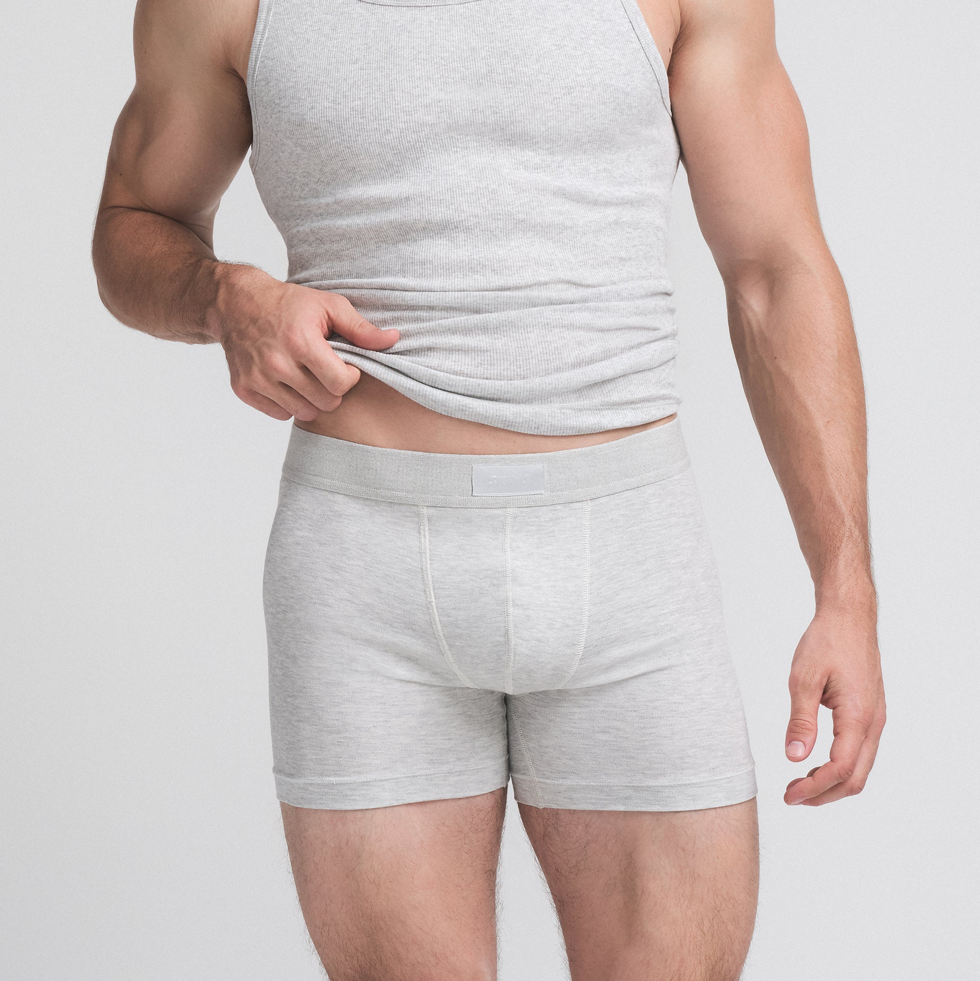 SKIMS COTTON MENS 3" BOXER BRIEF 3-PACK | BUBBLE GUM UMBER MULTI - Image 2