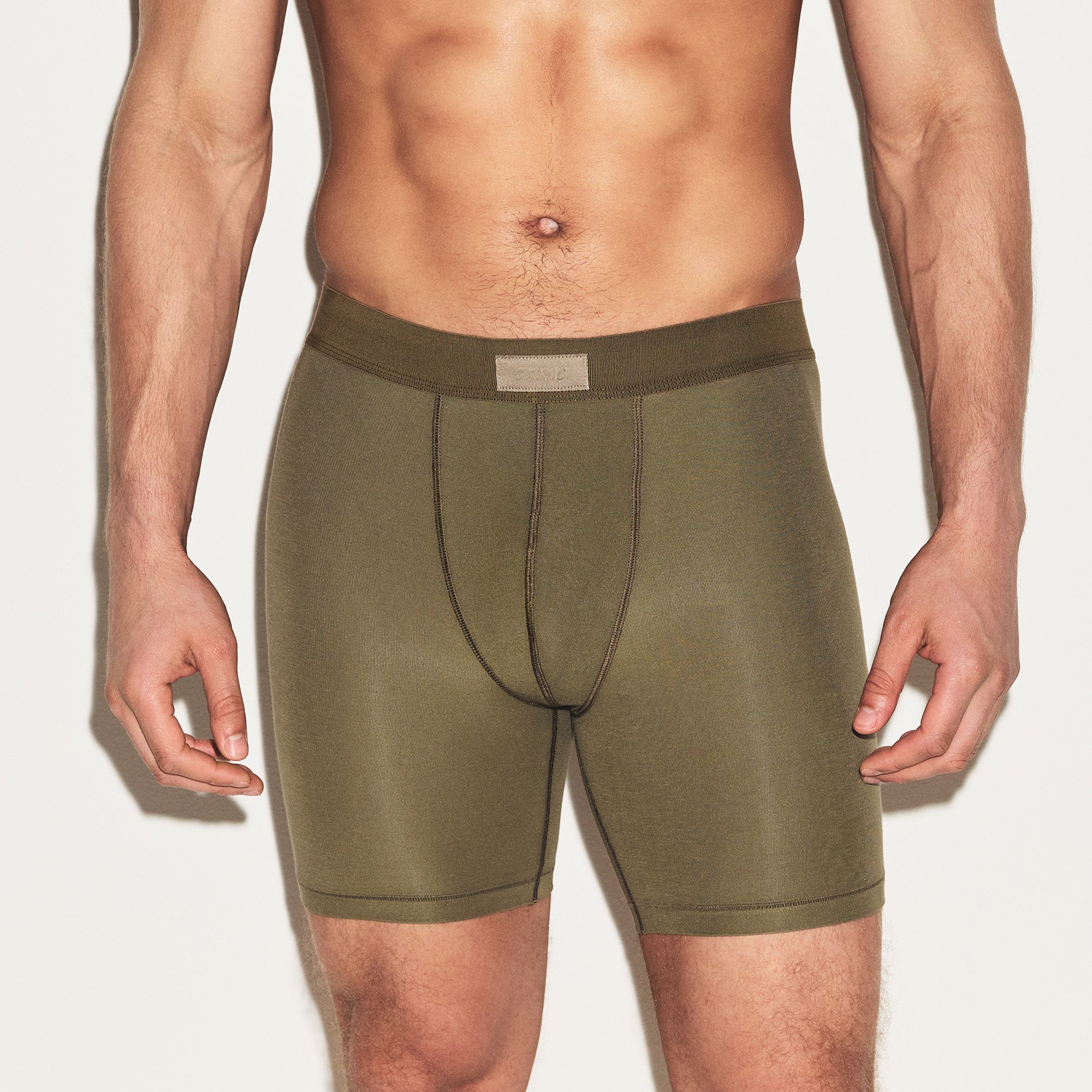 SKIMS COTTON MENS 5" BOXER BRIEF 3-PACK | ARMY MULTI - Image 2