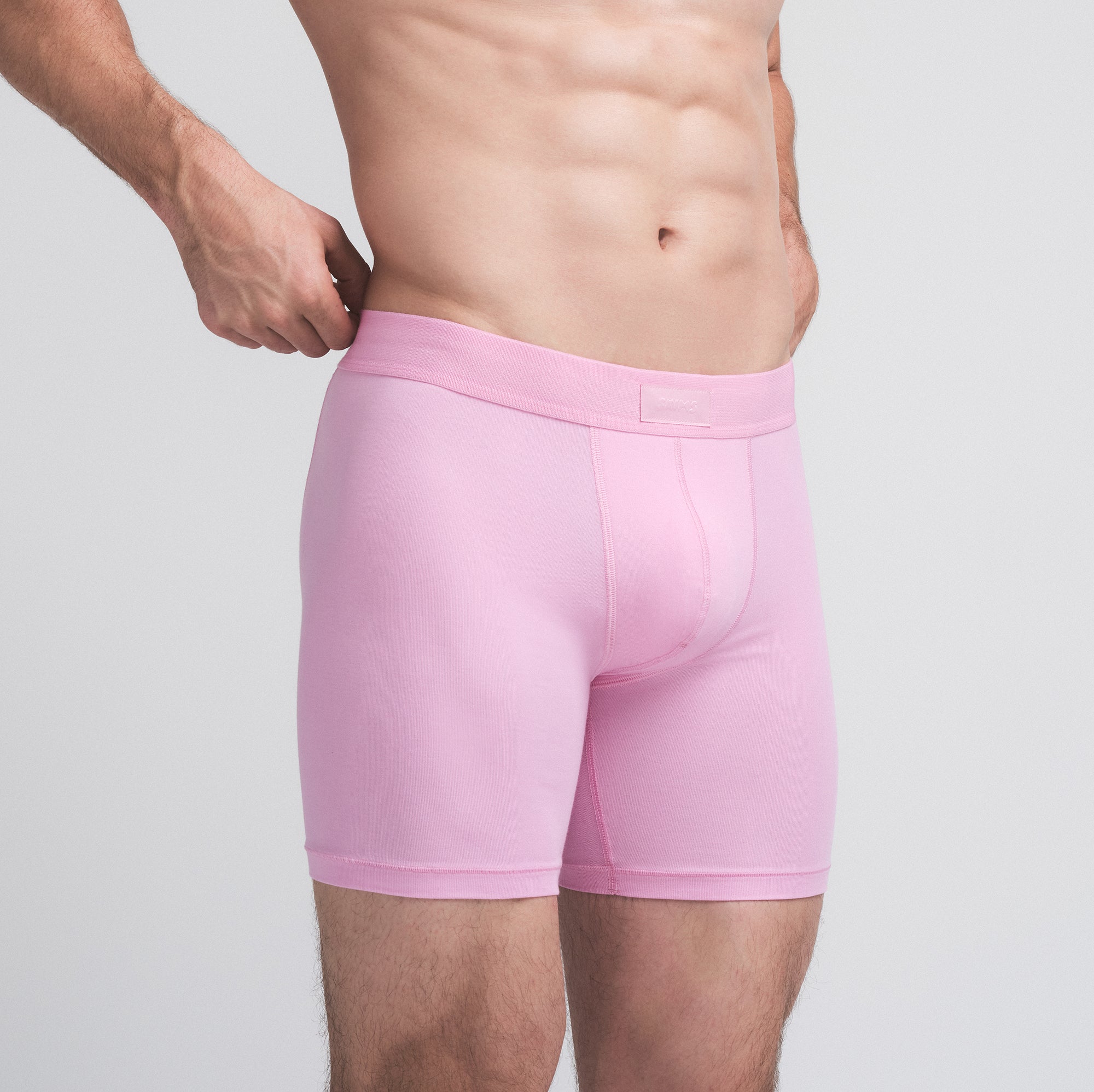 SKIMS COTTON MENS 5" BOXER BRIEF 3-PACK | BUBBLE GUM UMBER MULTI - Image 4