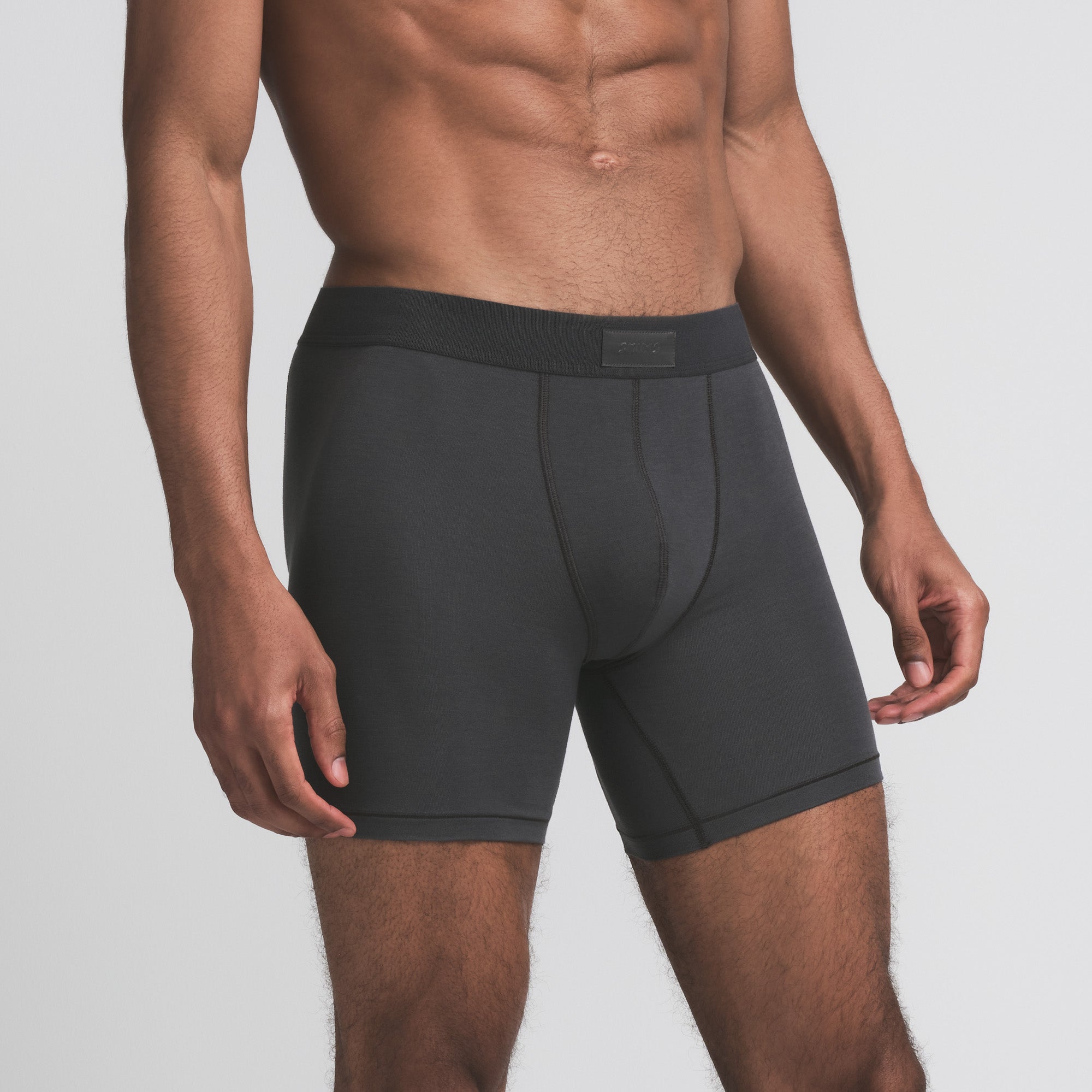 SKIMS COTTON MENS 5" BOXER BRIEF 5-PACK | DARK SEPIA ONYX MULTI - Image 4