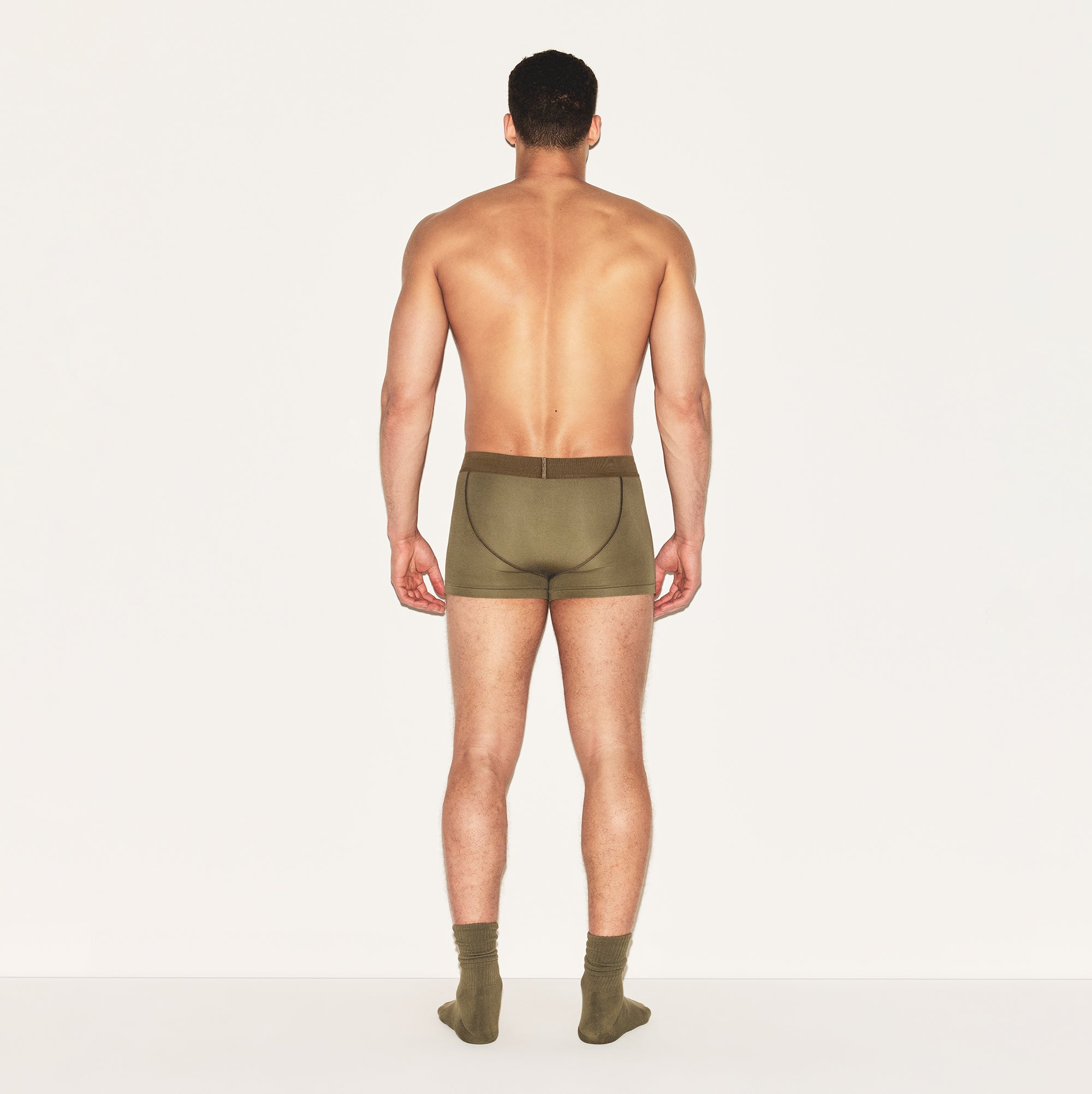 SKIMS COTTON MENS TRUNK | ARMY - Image 4