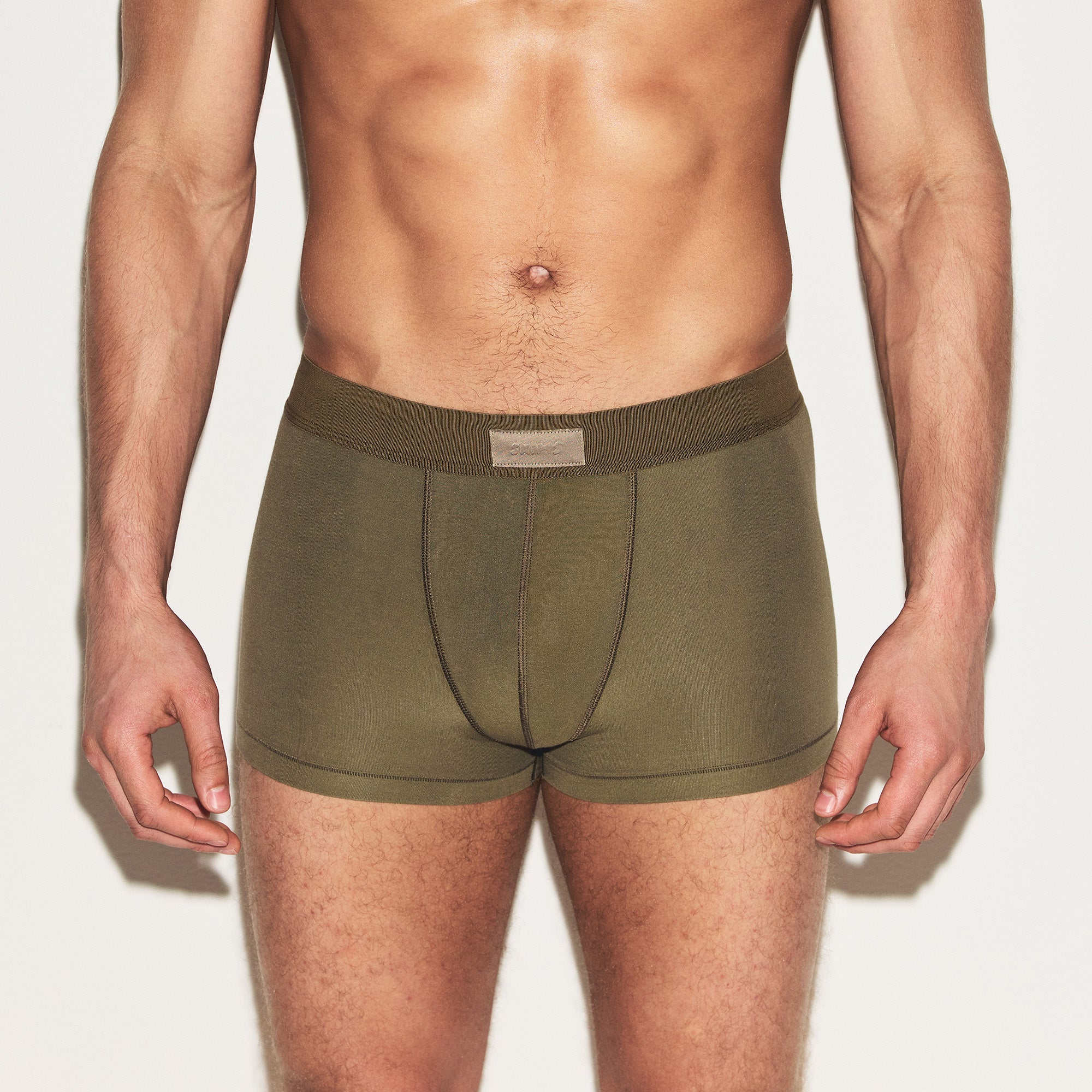 SKIMS COTTON MENS TRUNK | ARMY - Image 2